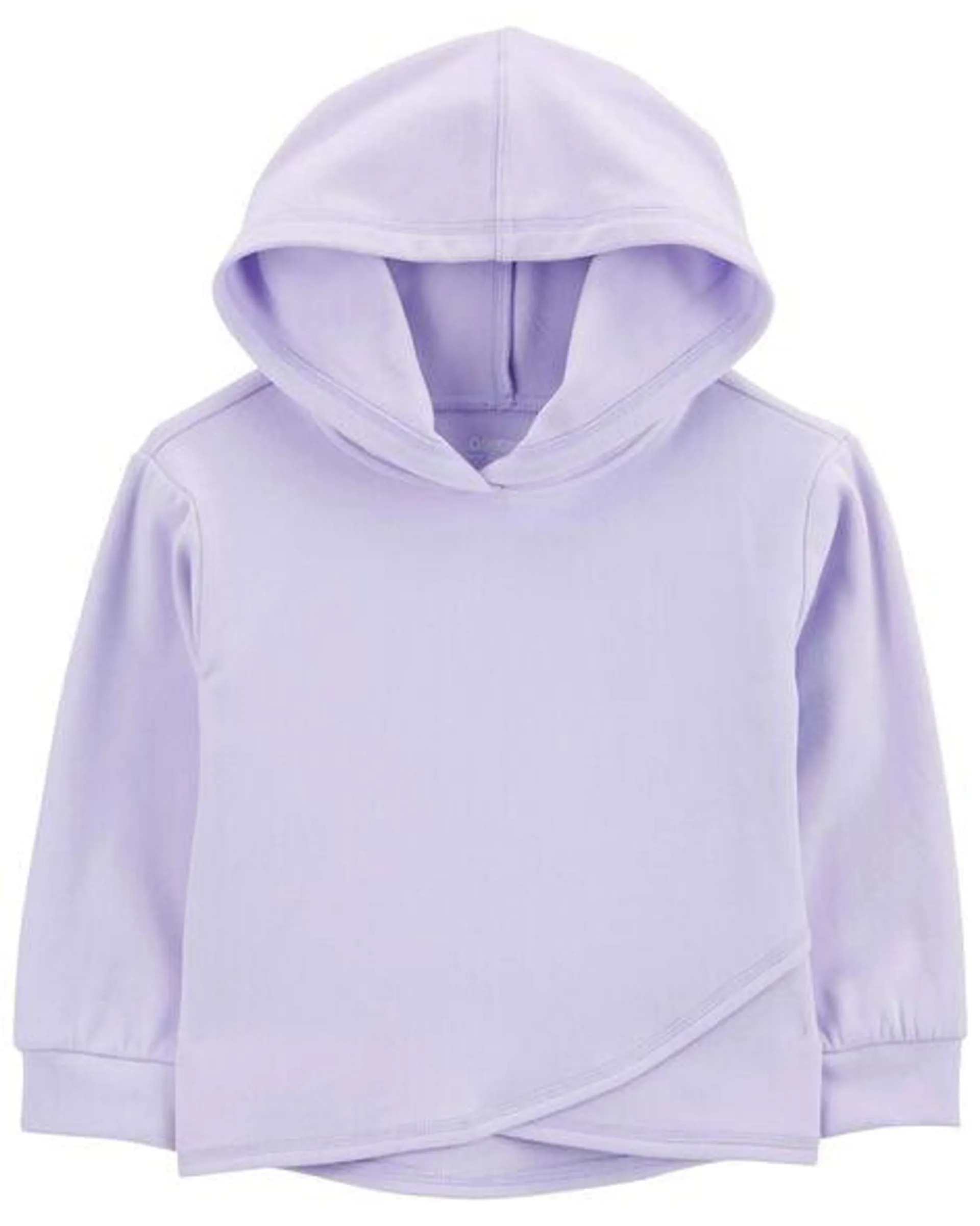 Baby Criss Cross Fleece Hoodie - Purple