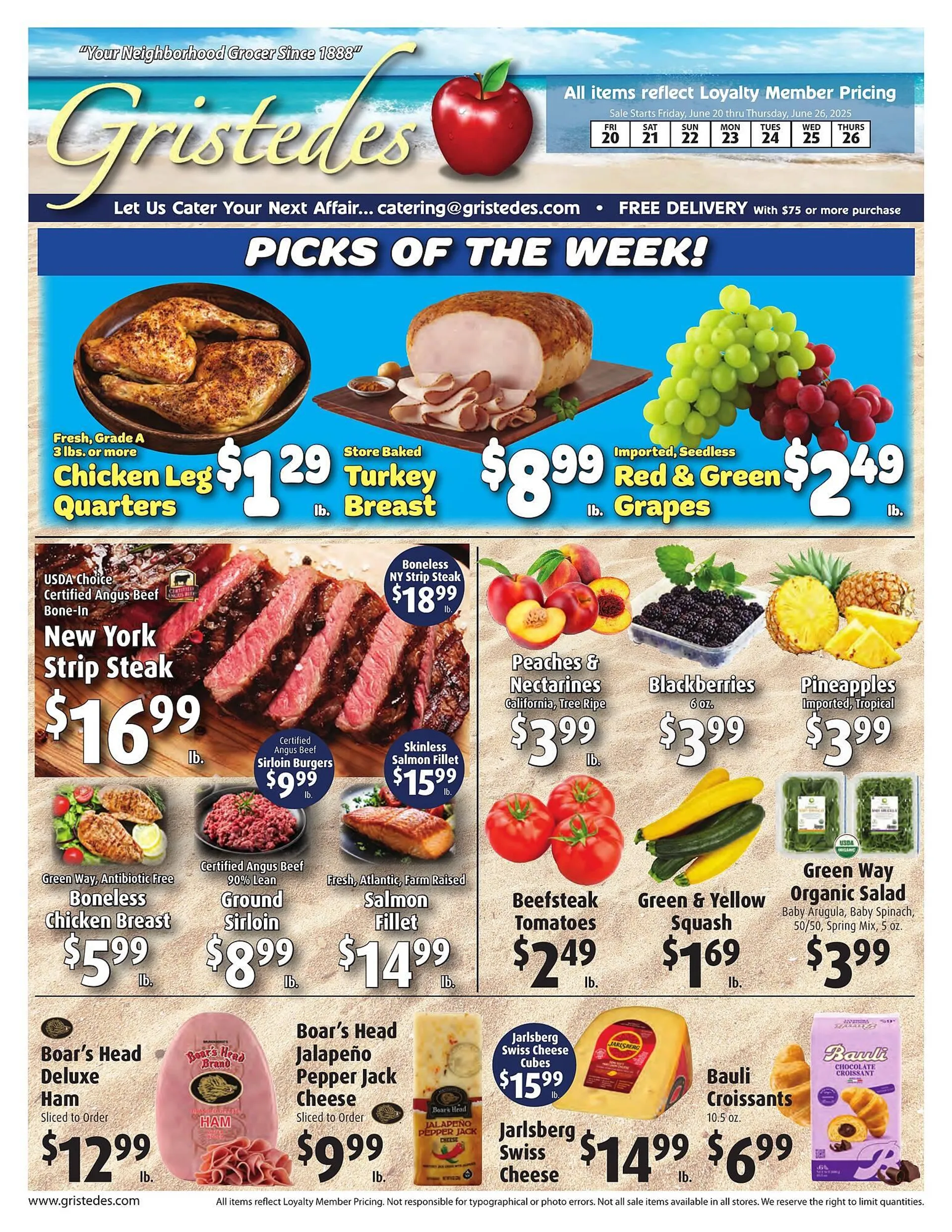 Weekly ad Gristedes Weekly Ad from June 20 to June 26 2025 - Page 1