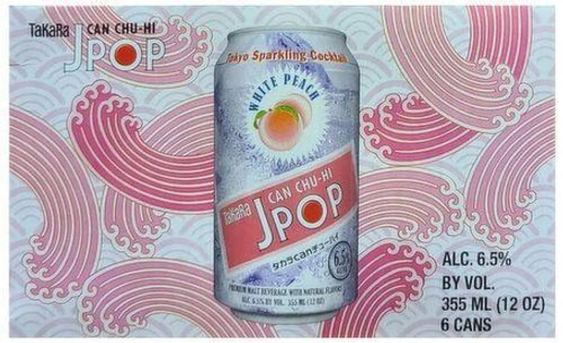 Takara J Pop Sparkling Cocktail White Peach