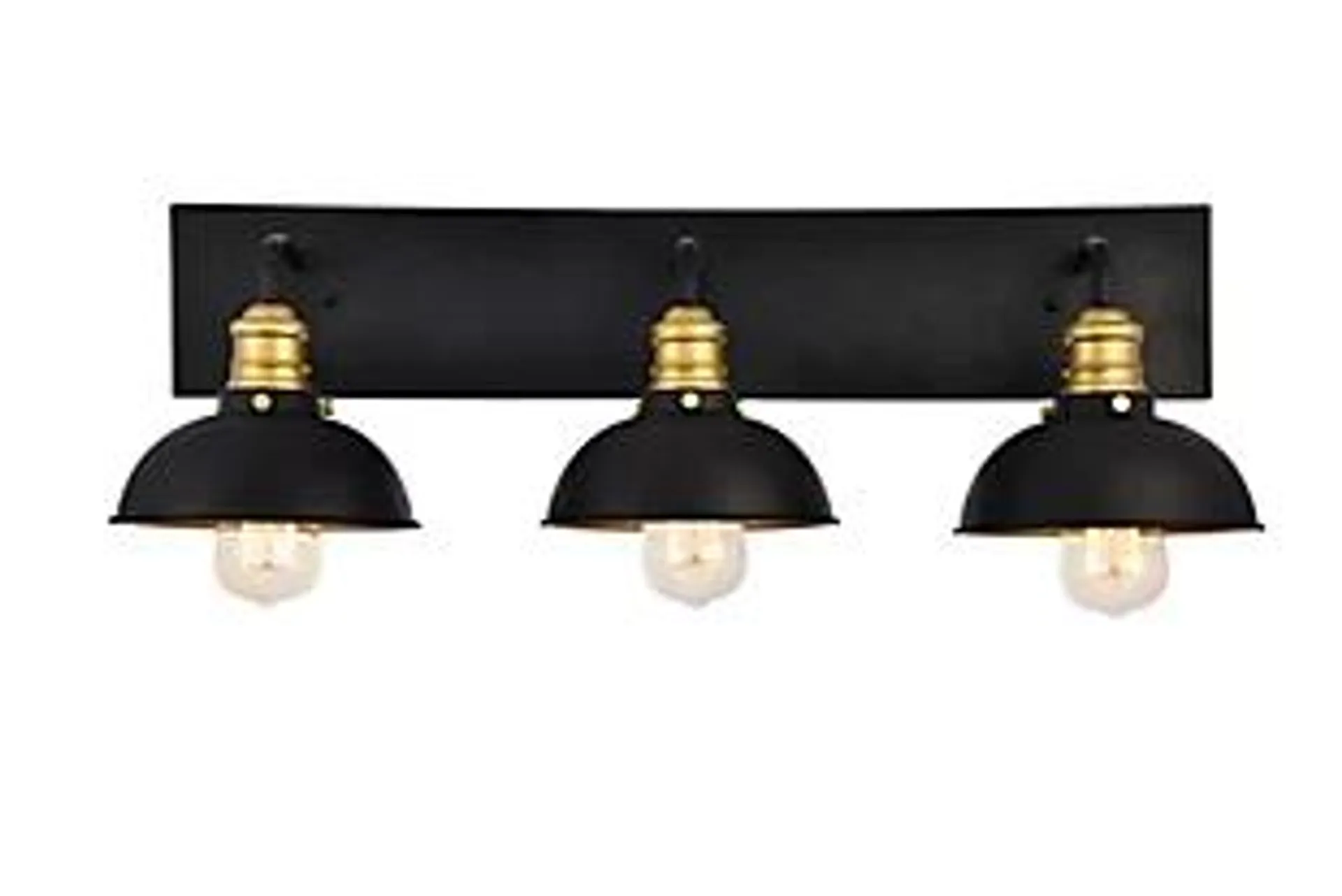 Anders Collection Wall Sconce in Black And Brass Finish