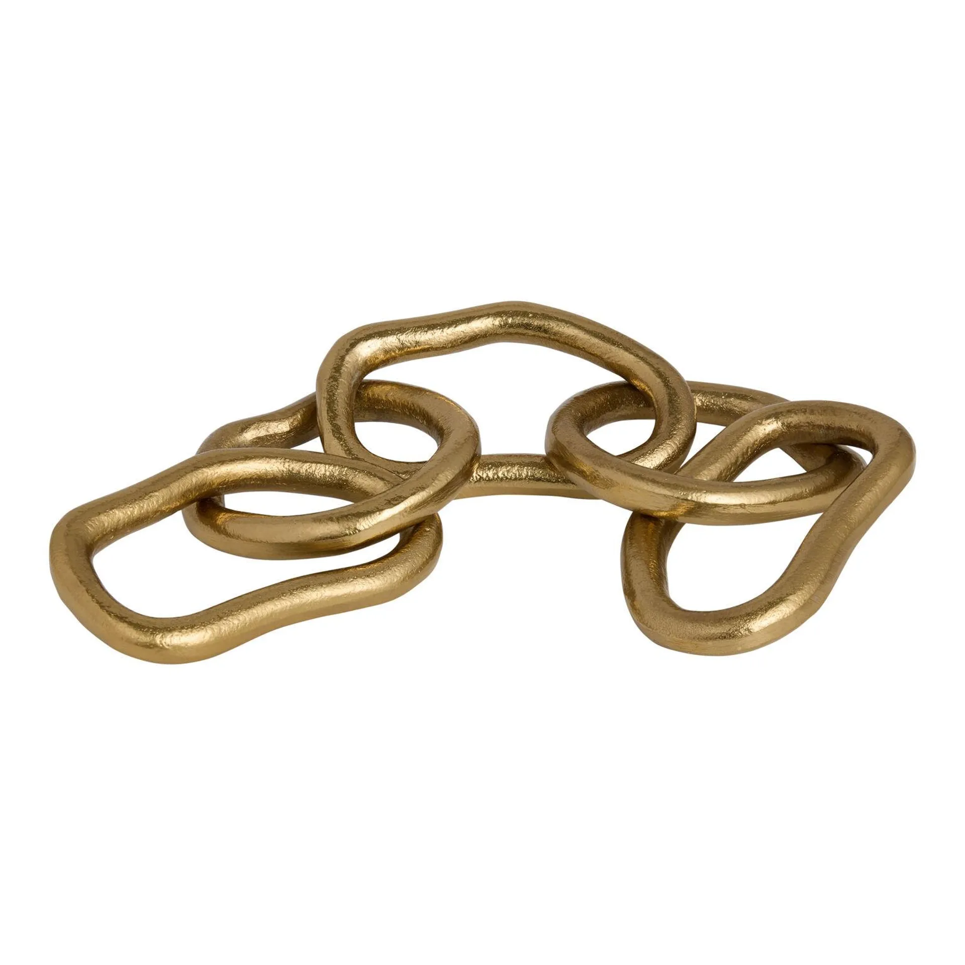 Gold Metal Organic Chain Link Decor