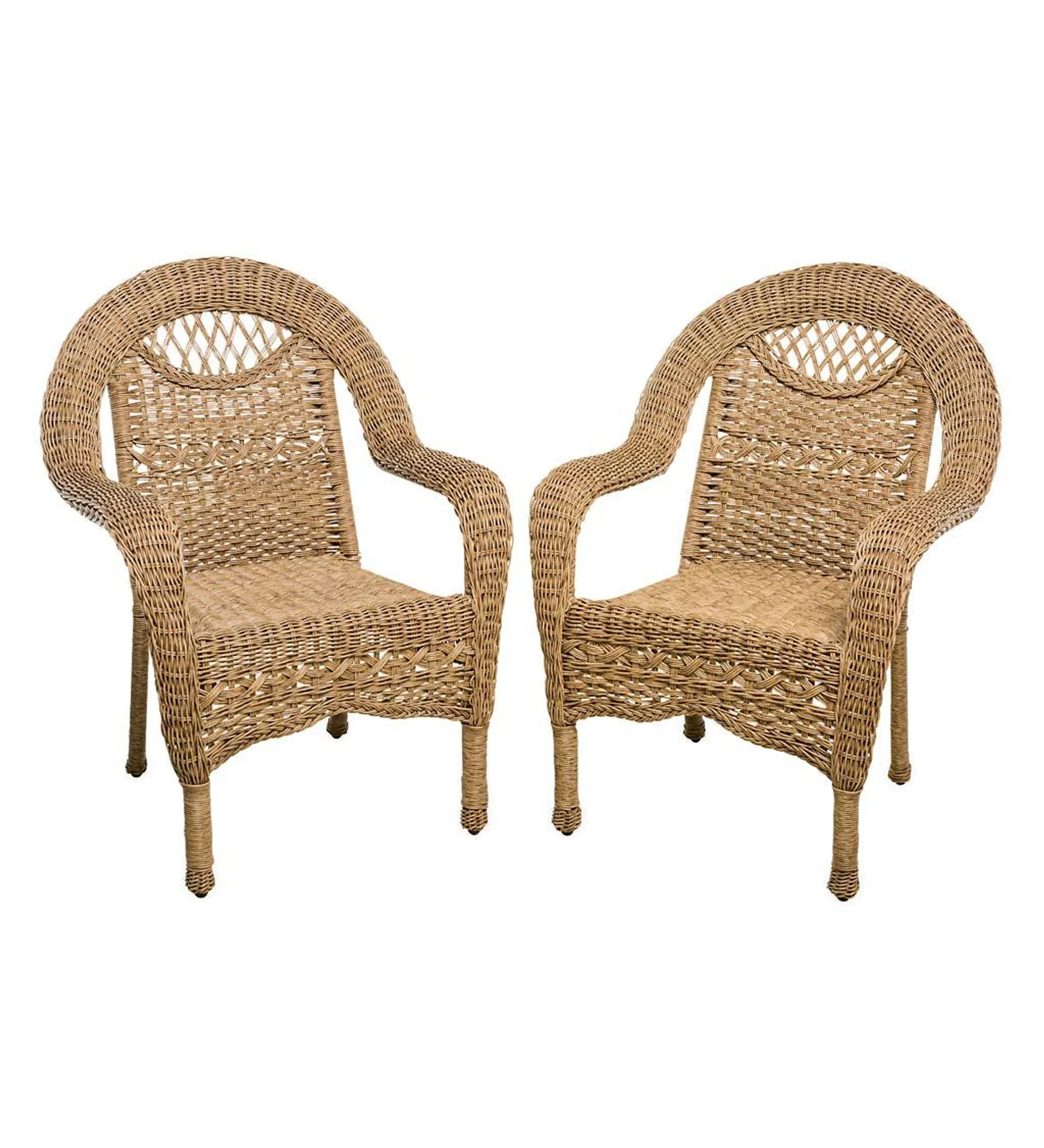 Prospect Hill Wicker Chairs, Set of 2 - Driftwood