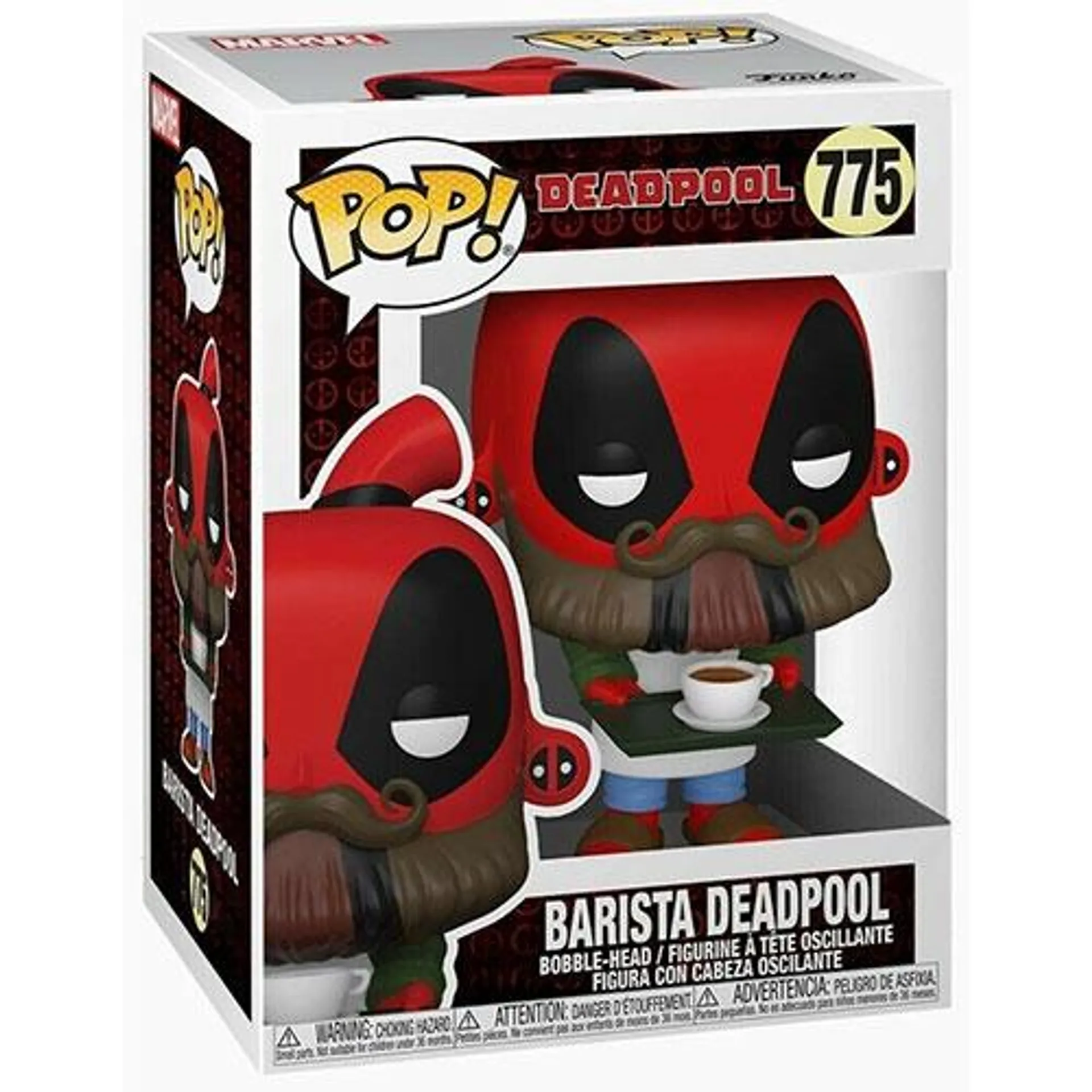 Funko POP! Marvel Deadpool Vinyl Bobble Figure - BARISTA DEADPOOL #775