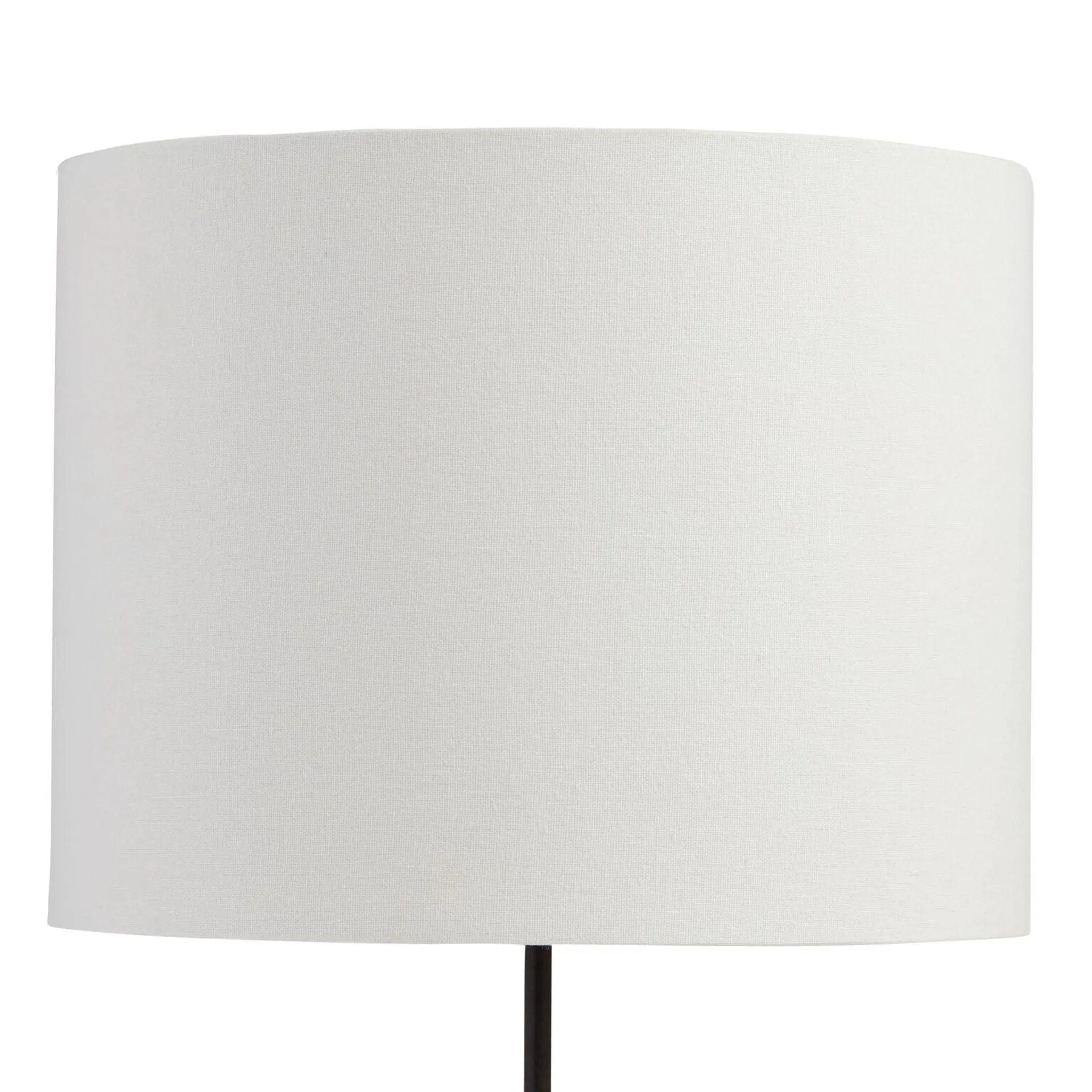 White Linen Drum Table Lamp Shade with Gold Lining