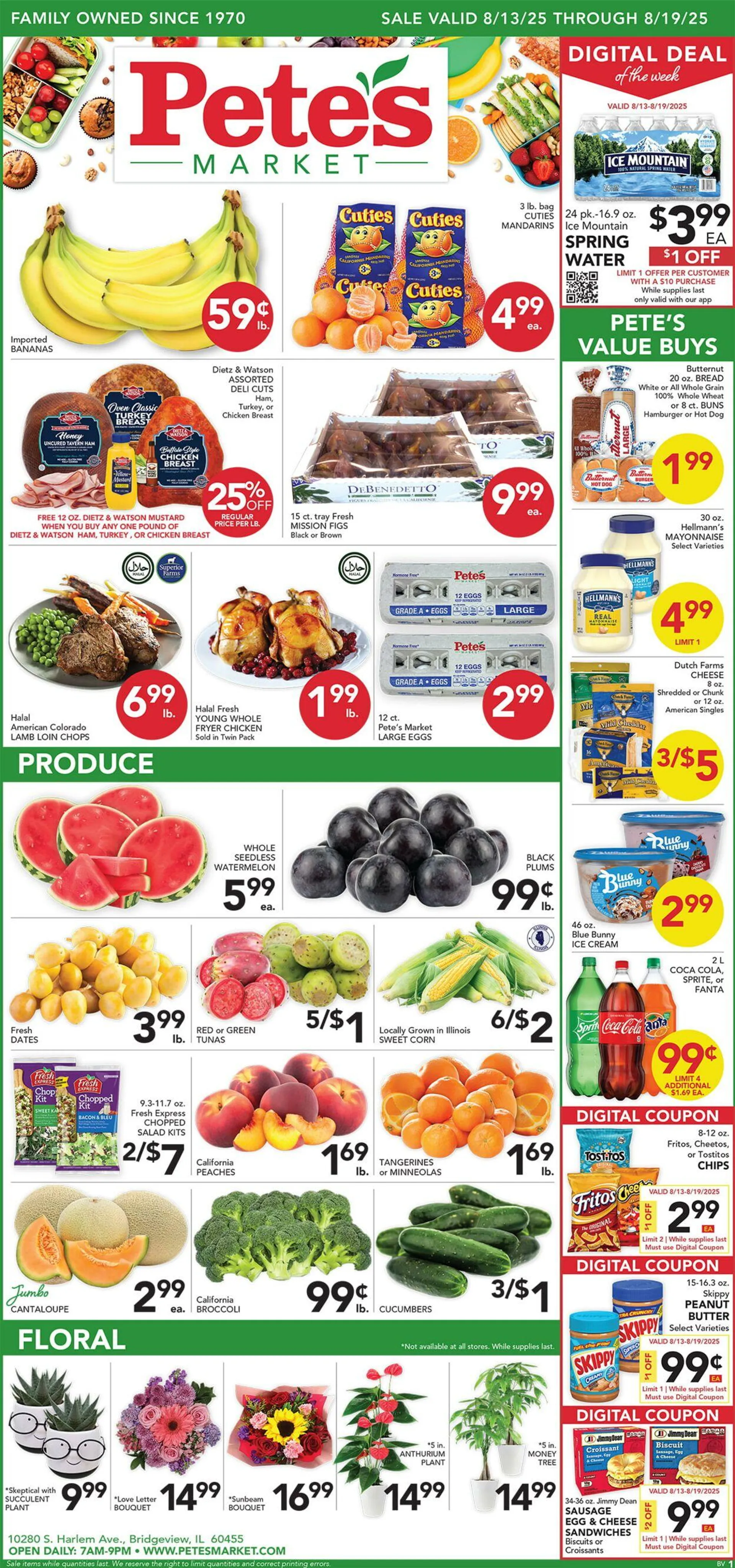 Weekly ad Pete's Fresh Market Current weekly ad from August 6 to August 12 2025 - Page 1