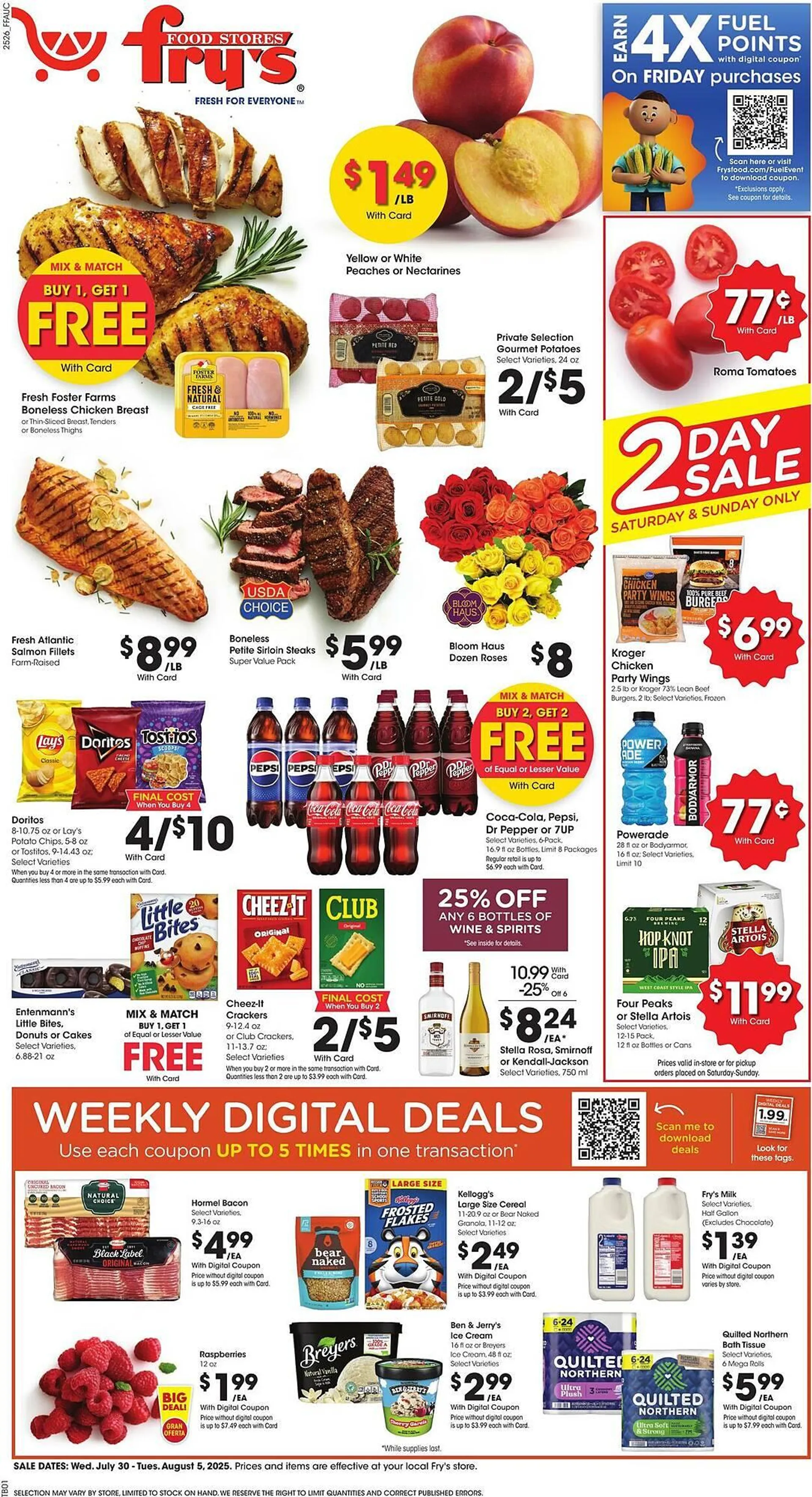 Weekly ad Fry's Weekly Ad from July 30 to August 5 2025 - Page 1