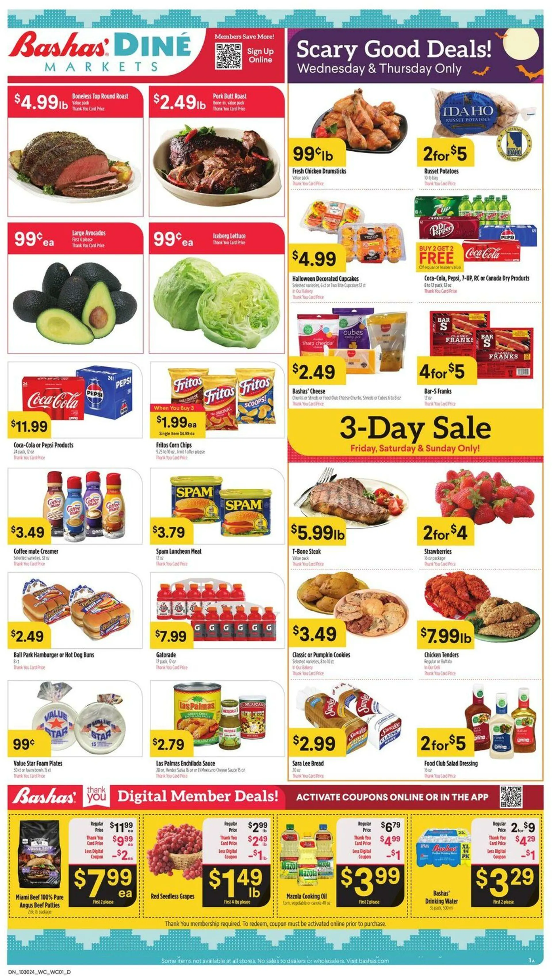 Weekly ad Bashas Current weekly ad from October 30 to November 5 2024 - Page 1