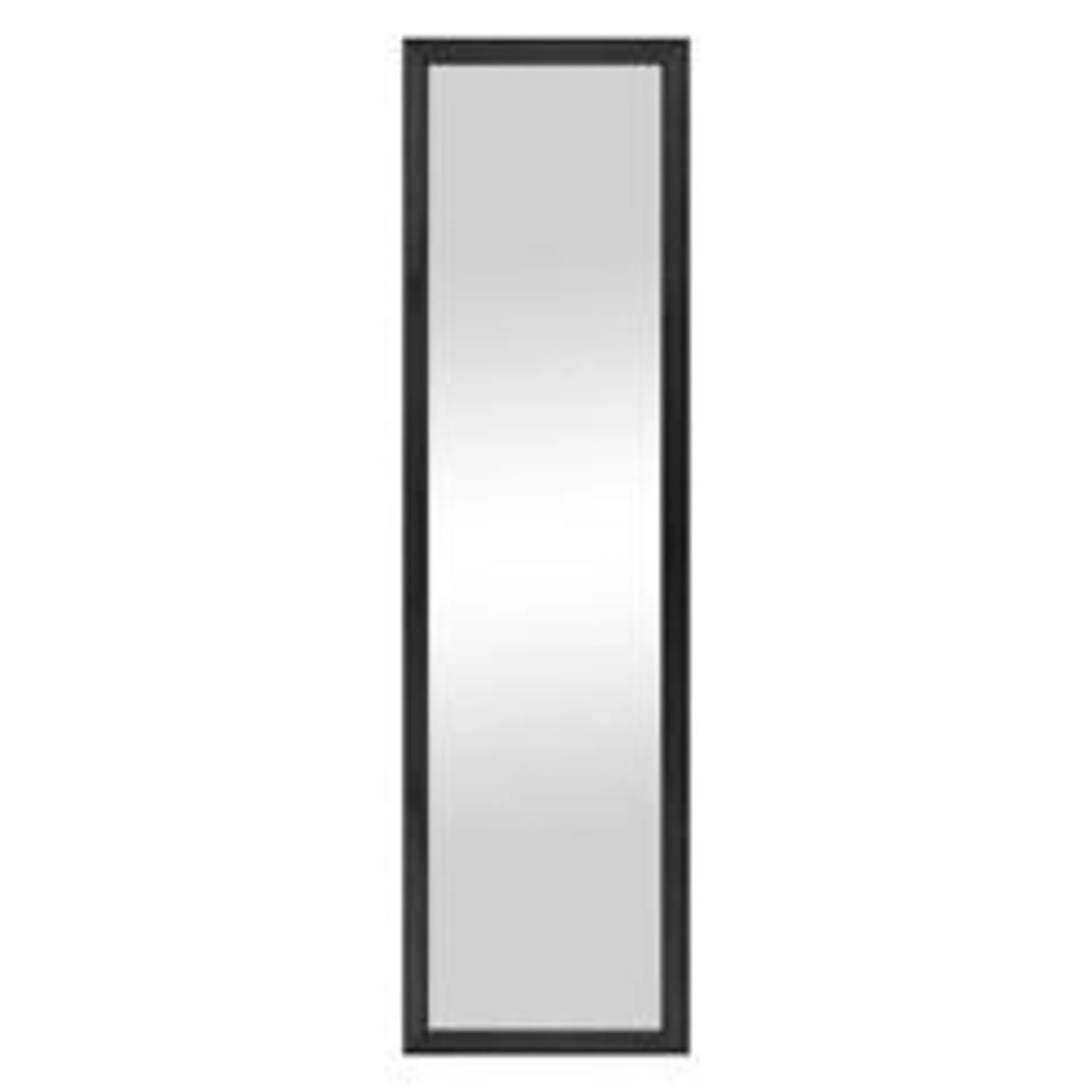 Columbia Frame Dawson 14-1/2"W x 50-1/2"H Black Full Length Over-the-Door Framed Mirror