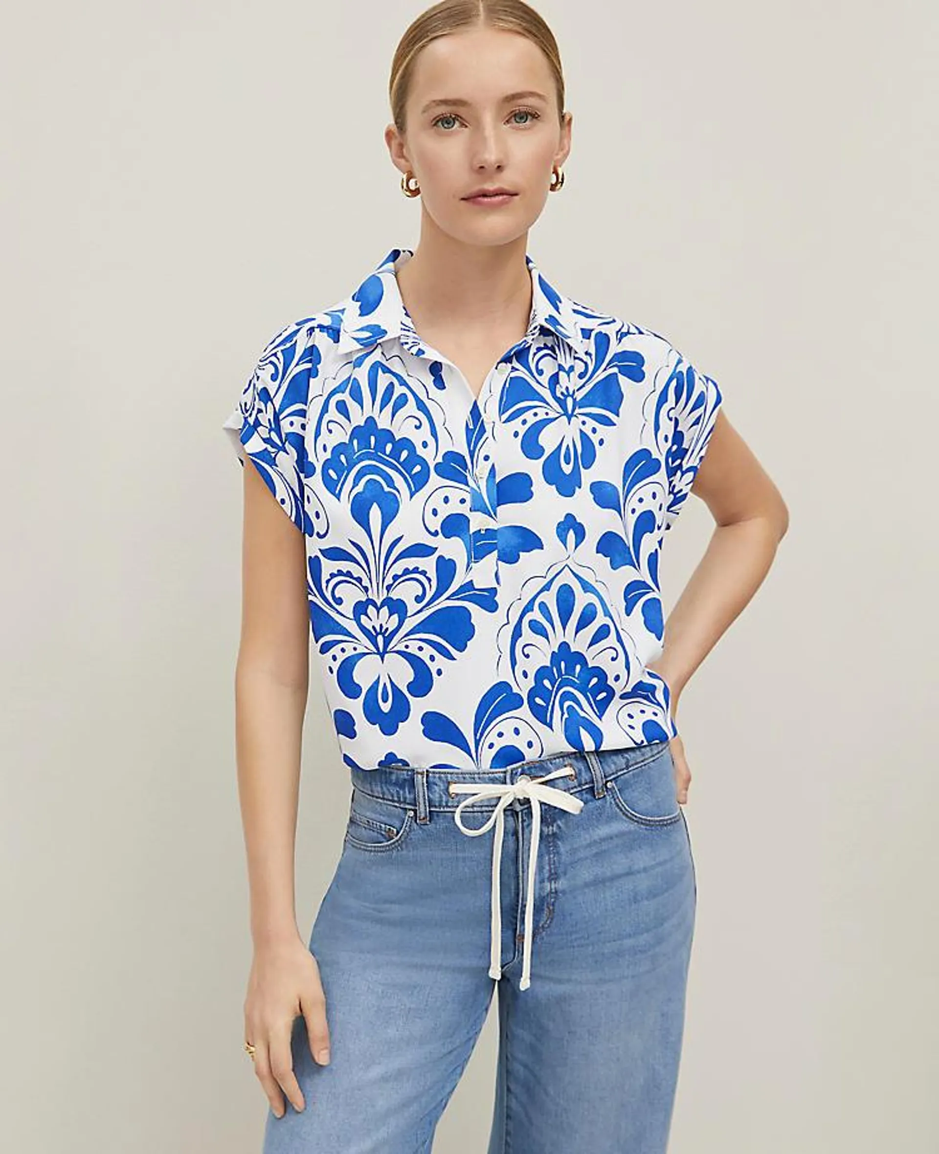 Tiled Split Neck Popover