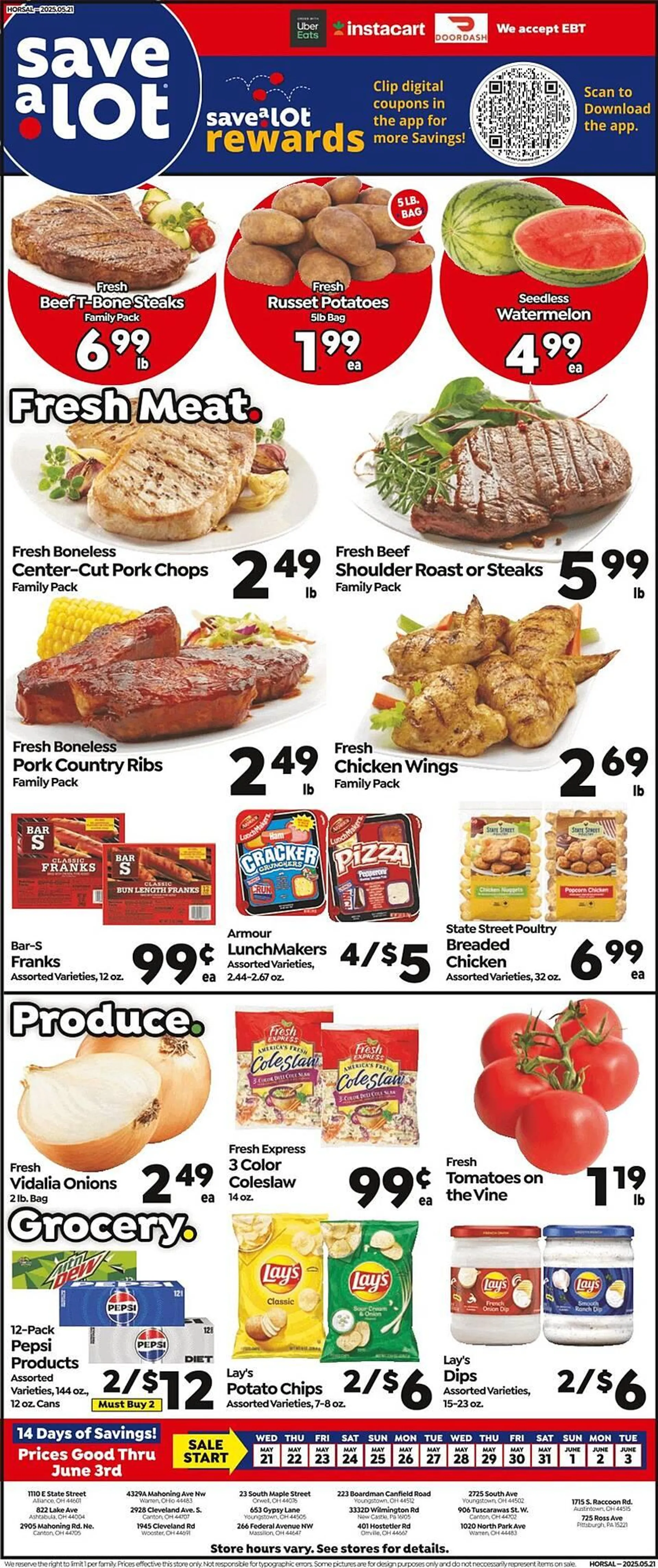 Weekly ad Save a Lot Weekly Ad from May 21 to June 3 2025 - Page 1