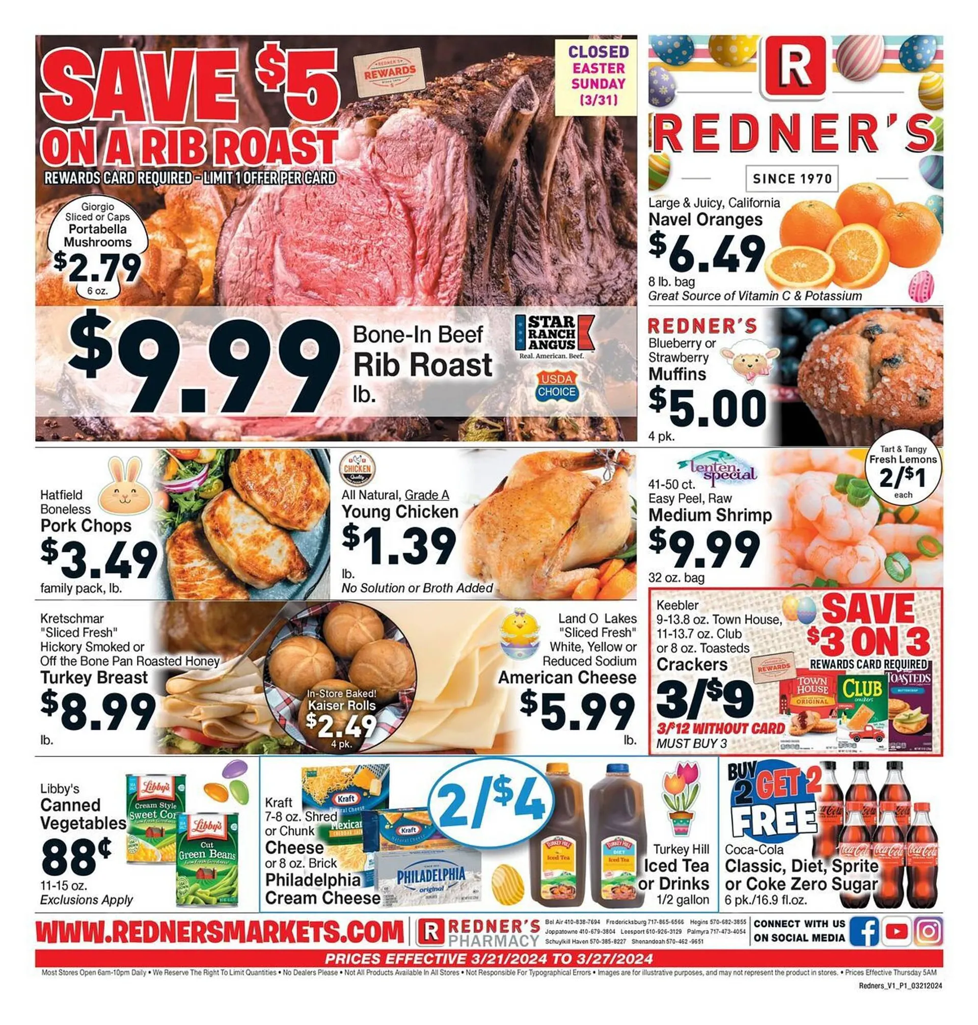 Weekly ad Redner's Warehouse Weekly Ad from March 21 to March 27 2024 - Page 1
