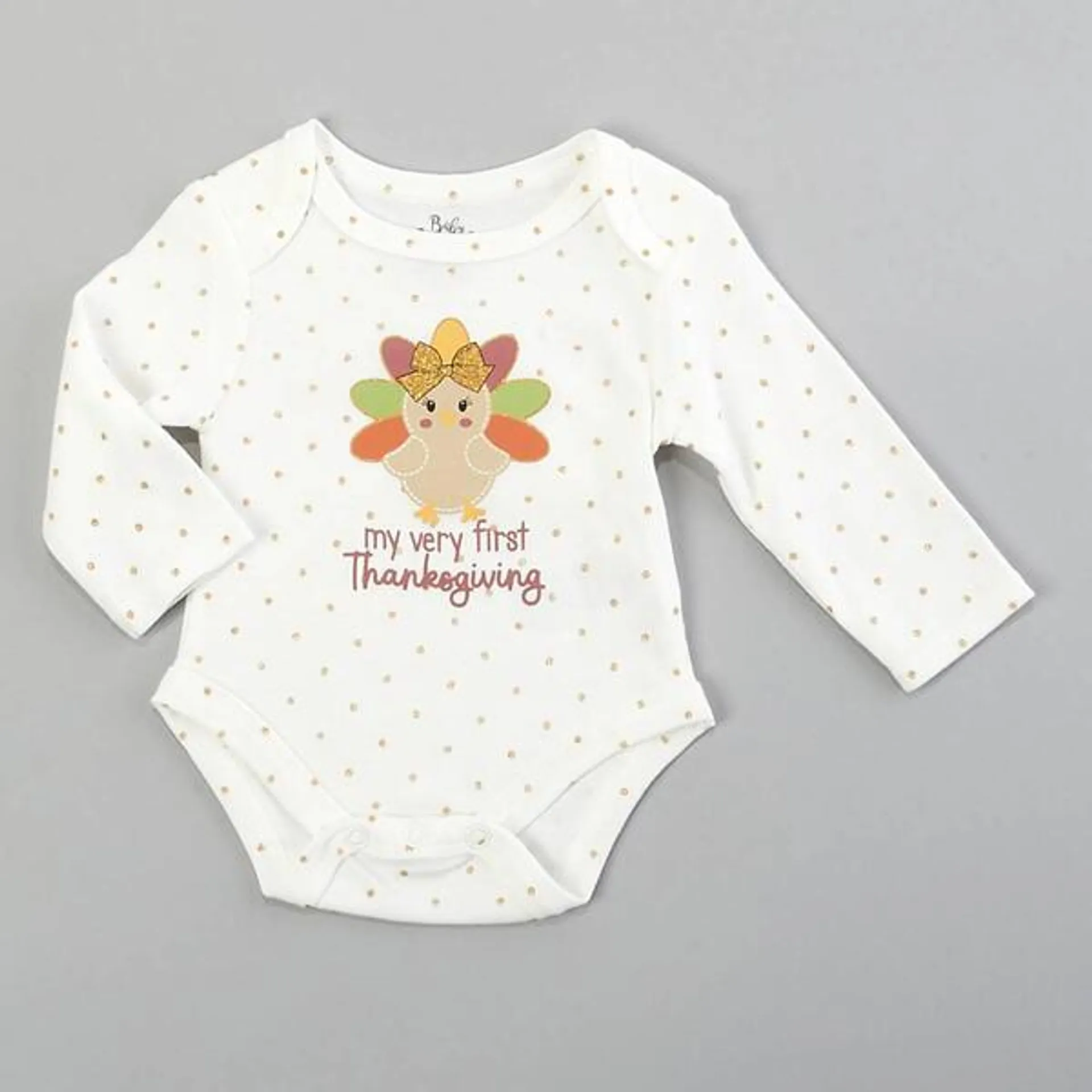 Baby Girl (3-9M) Baby Essentials® 1st Thanksgiving Bodysuit