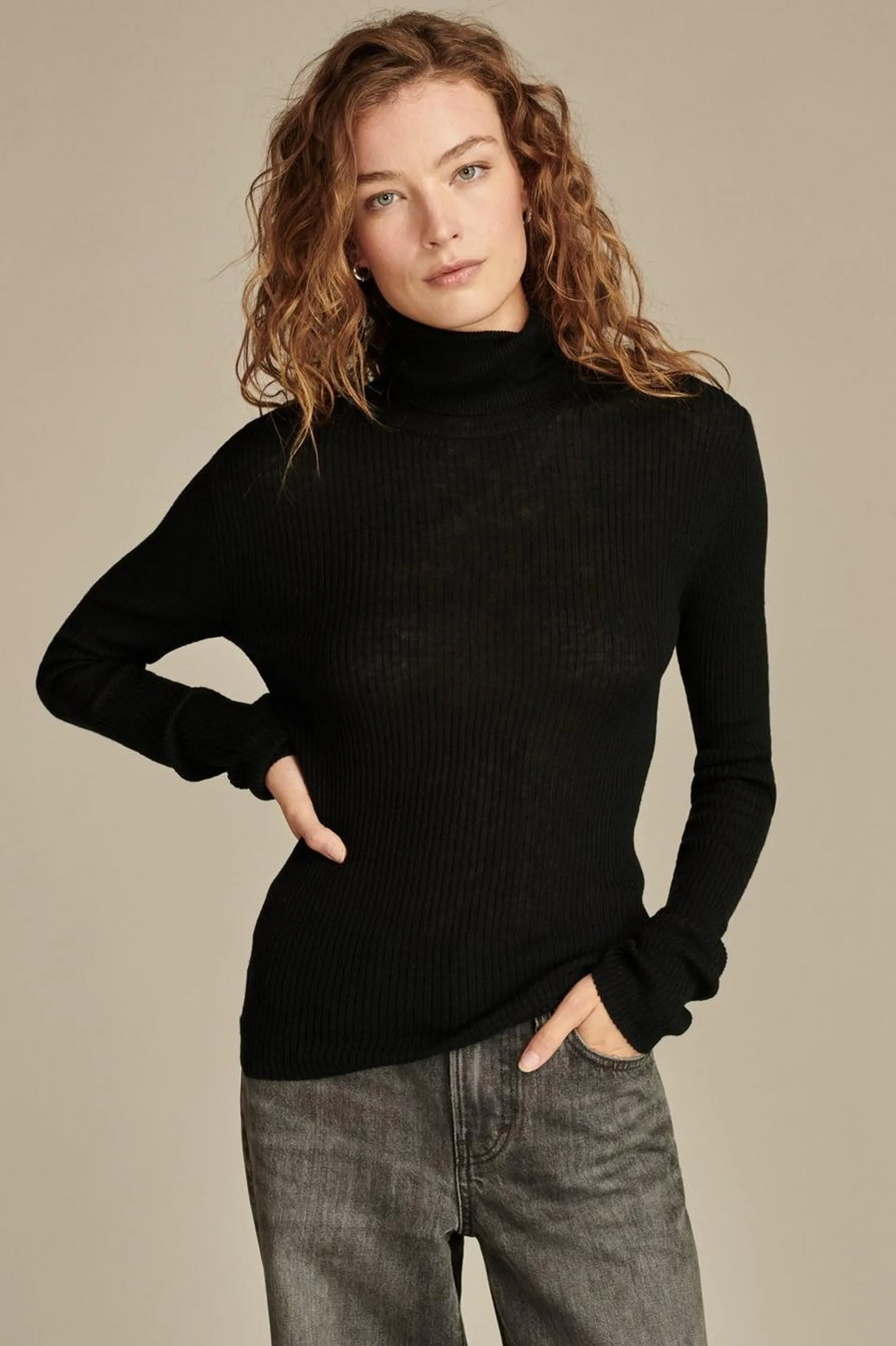 ribbed turtleneck