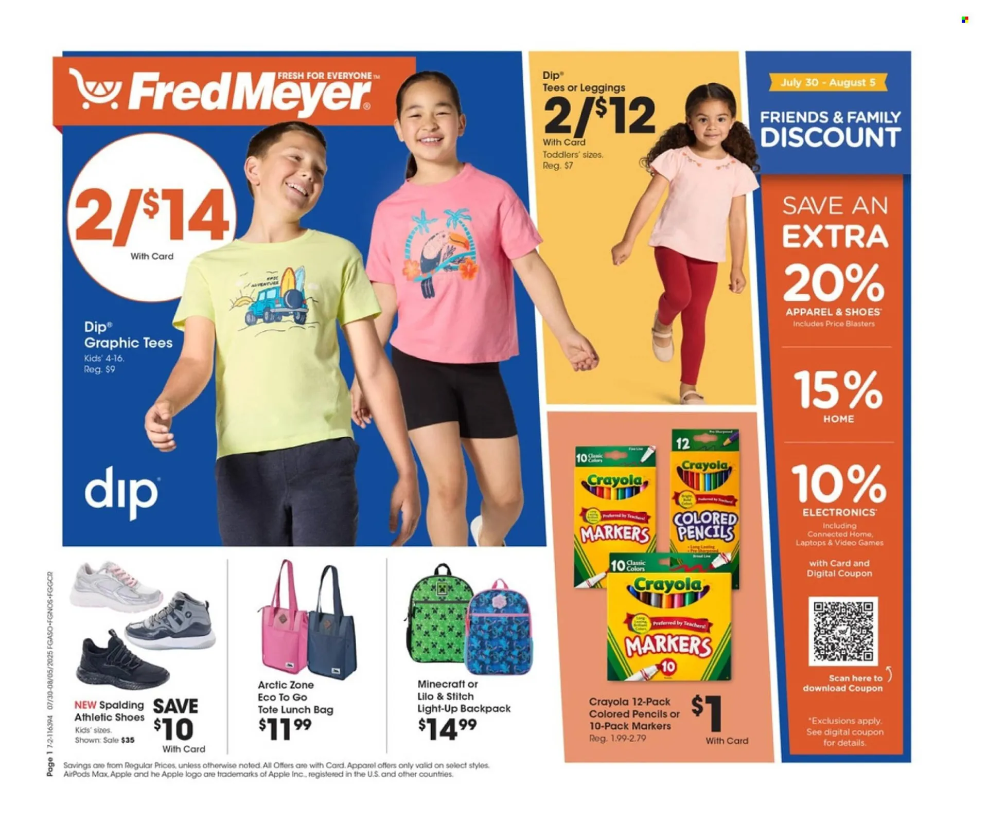 Weekly ad Fred Meyer Weekly Ad from July 30 to August 5 2025 - Page 1