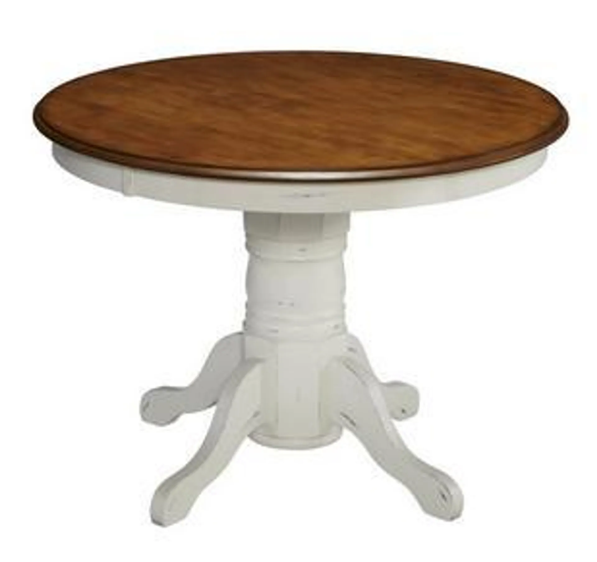 French Countryside Round Dining Table - White
