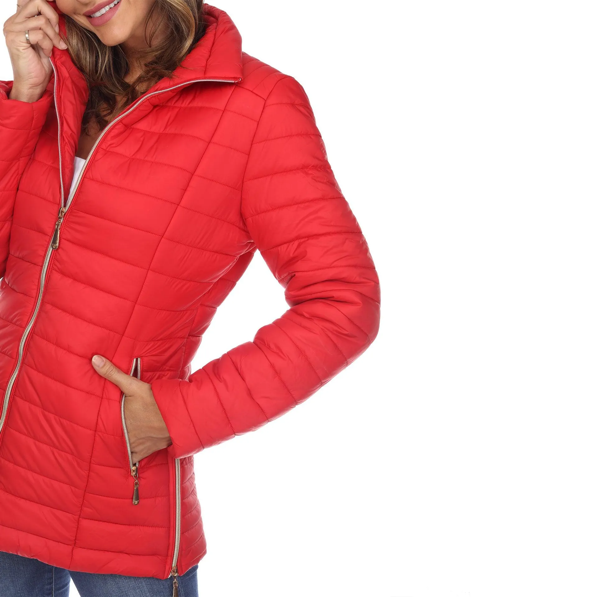 White Mark Women's Puffer Coat