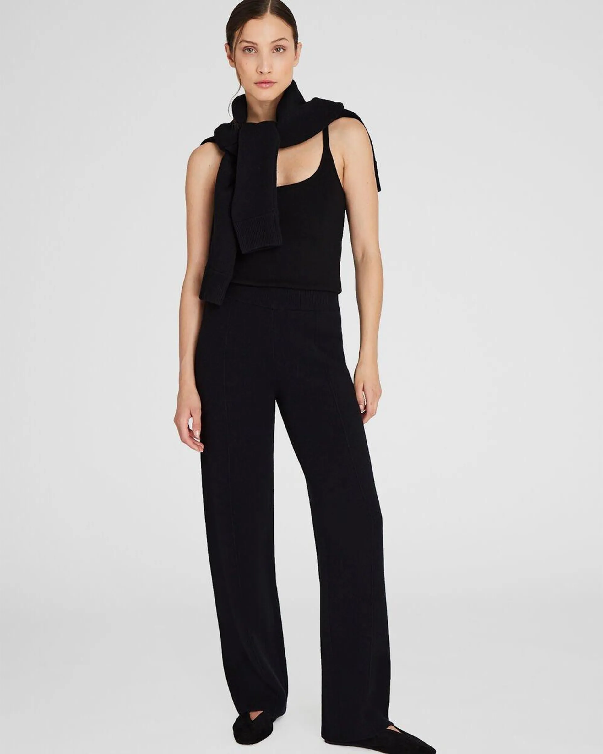 Cashmere Blend Double-Faced Pant