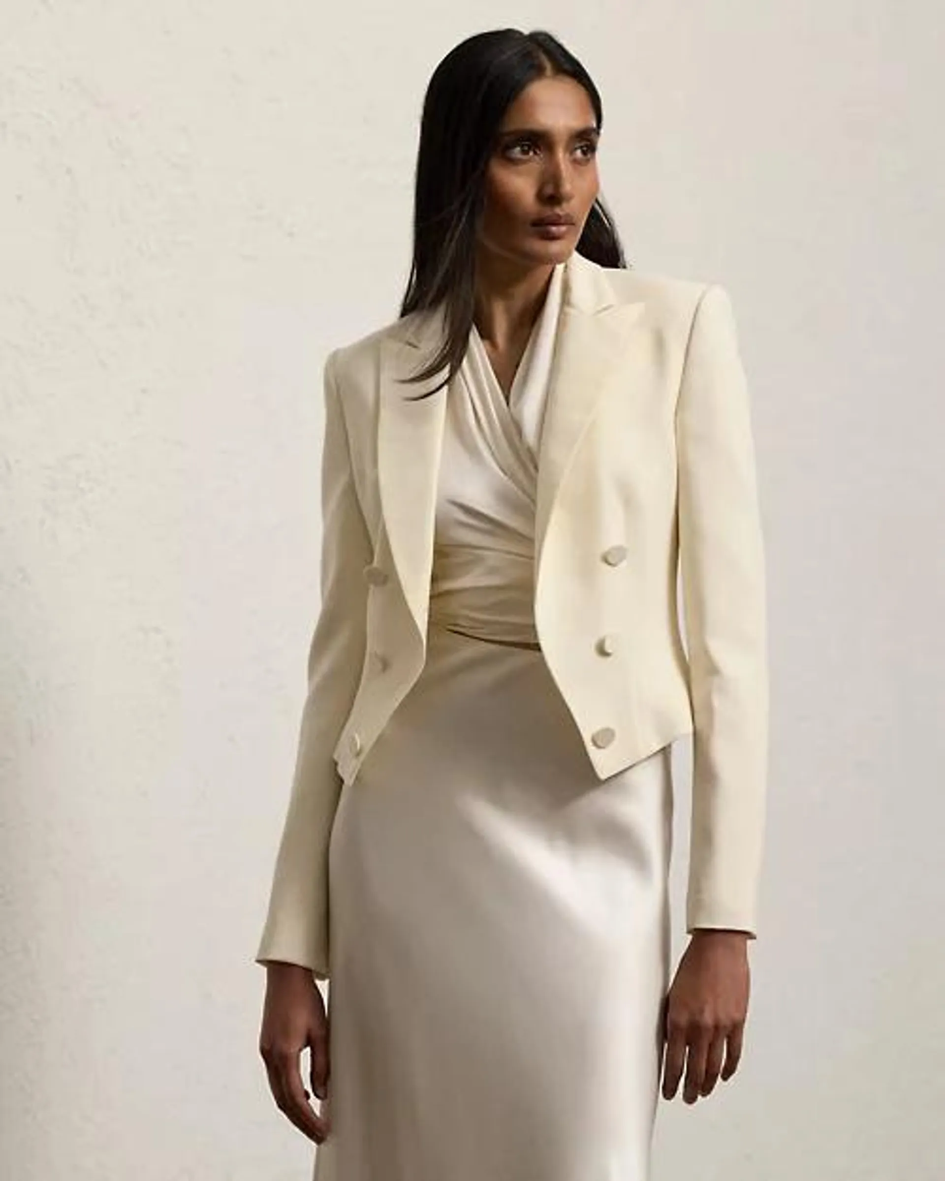 Spencer Wool Crepe Tuxedo Jacket