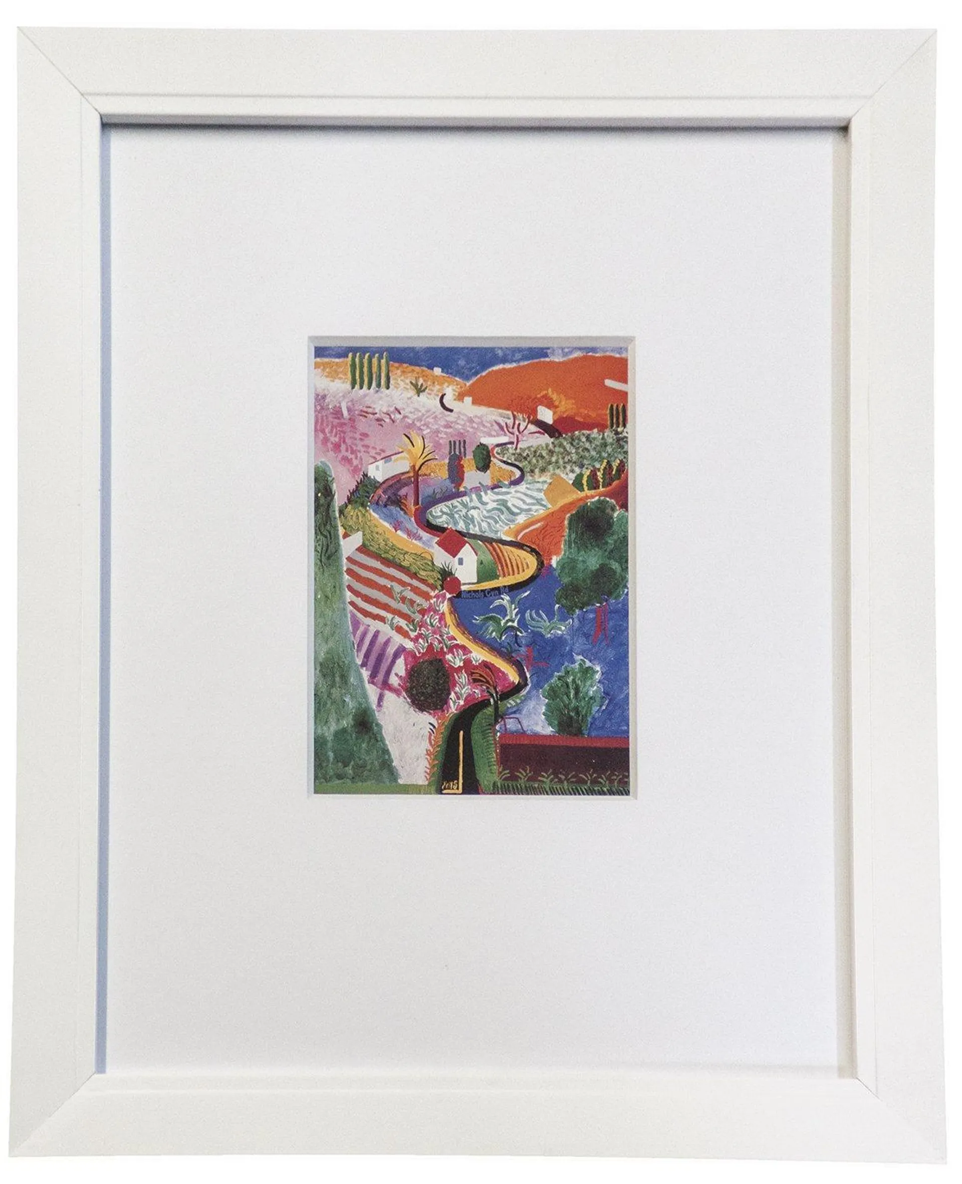 1985 David Hockney 'Nichols Canyon' Pop Framed