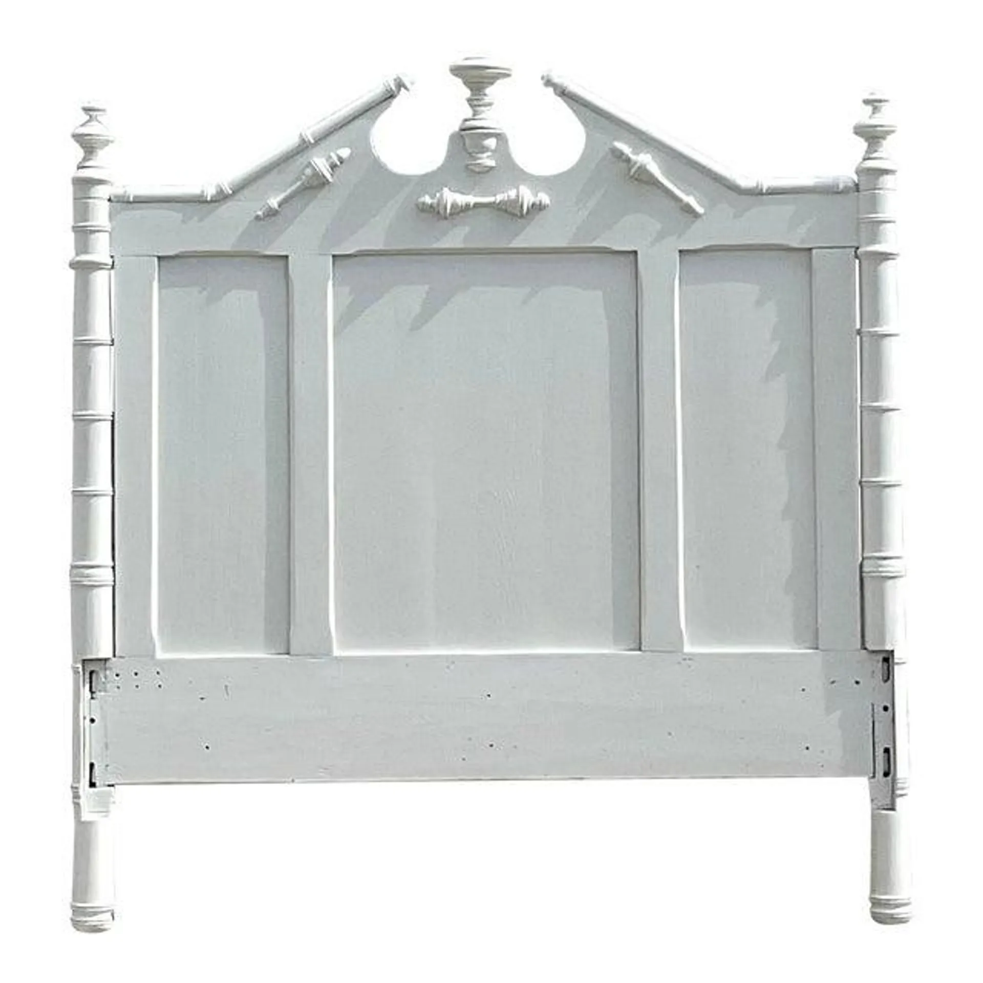 Mid 20th Century Vintage Georgian Pediment Full Headboard