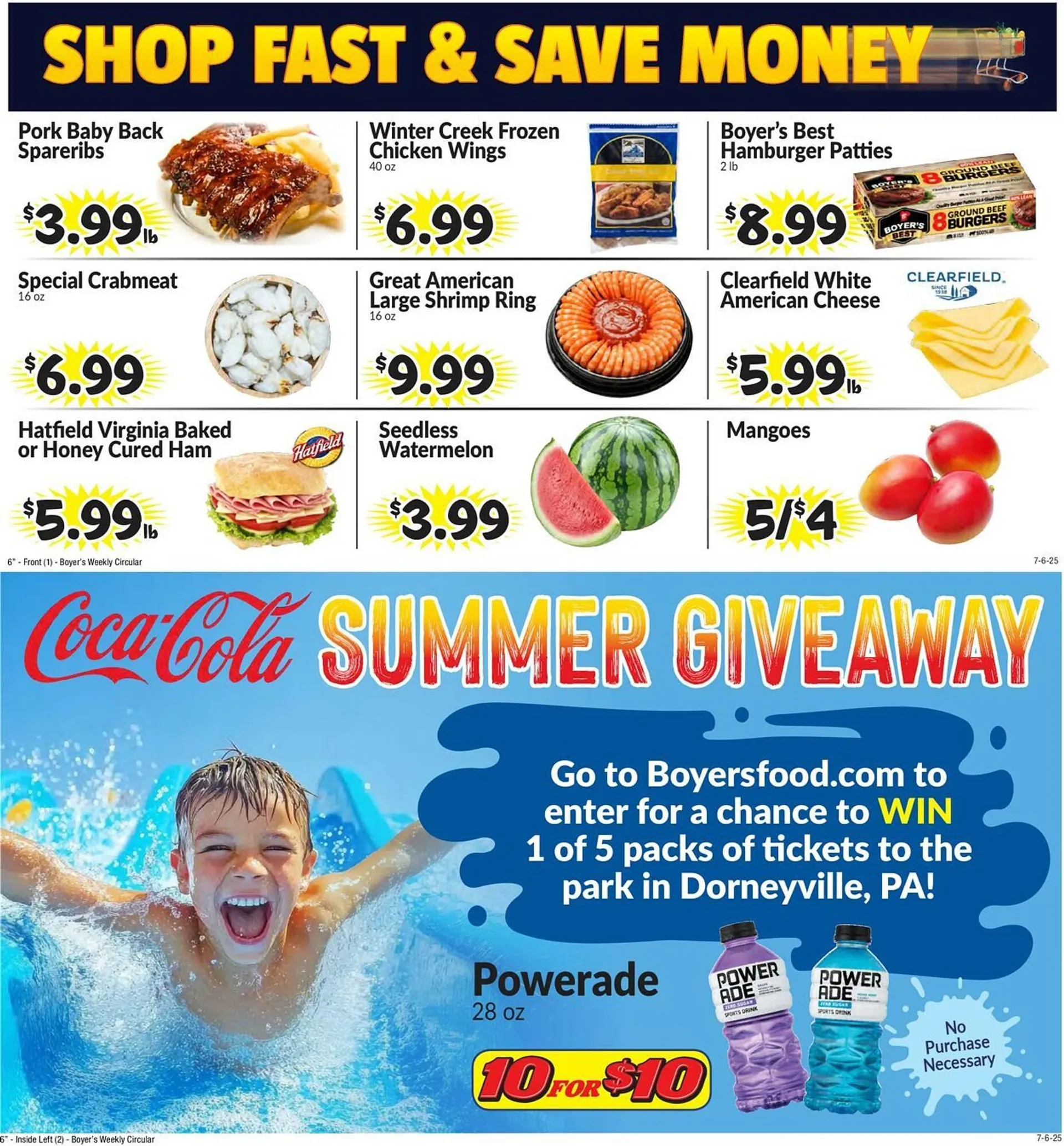 Weekly ad Boyer's Food Markets Weekly Ad from July 6 to July 12 2025 - Page 1