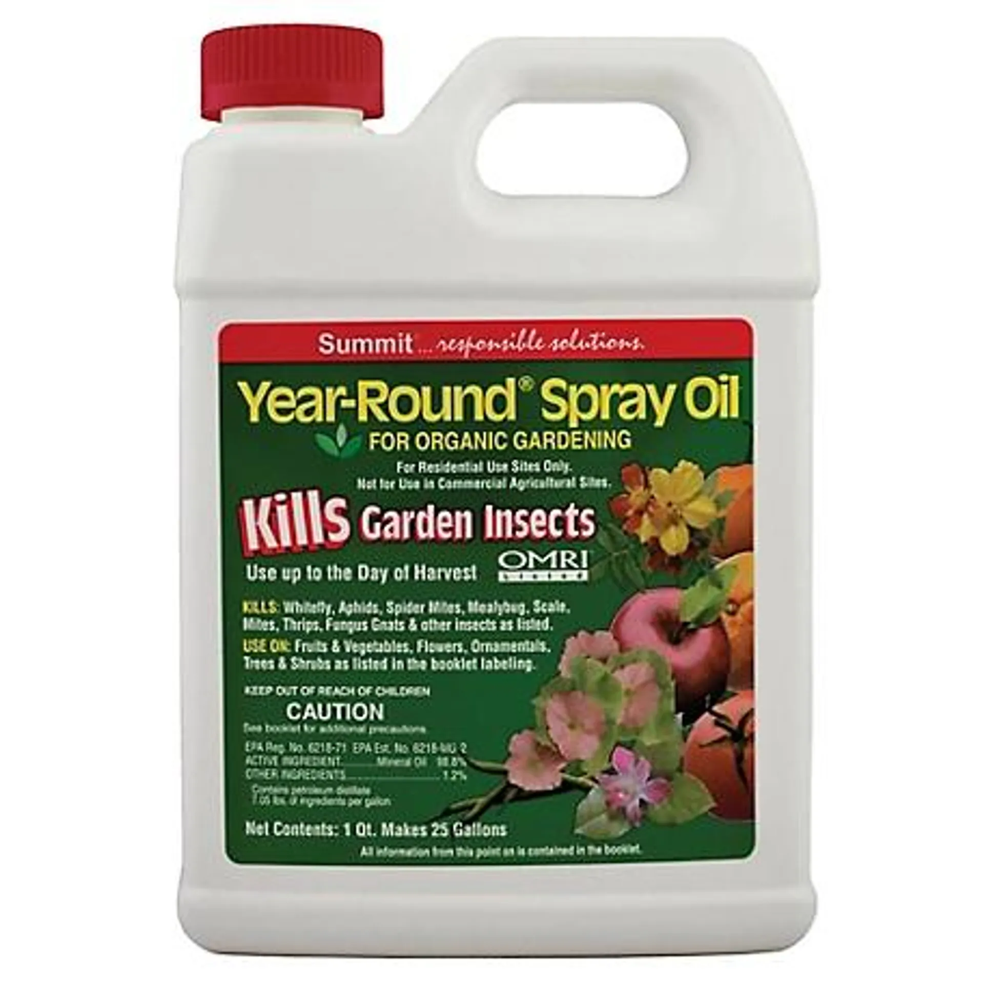 Summit Horticultural Oil for Garden Insects and Disease Control QT CONC