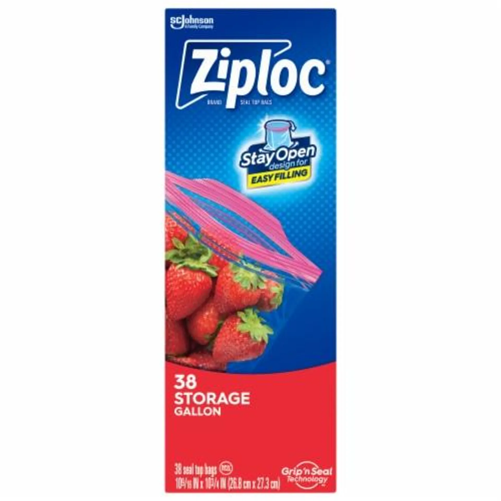 Ziploc® Brand Gallon Storage Bags with Grip 'n Seal Technology™