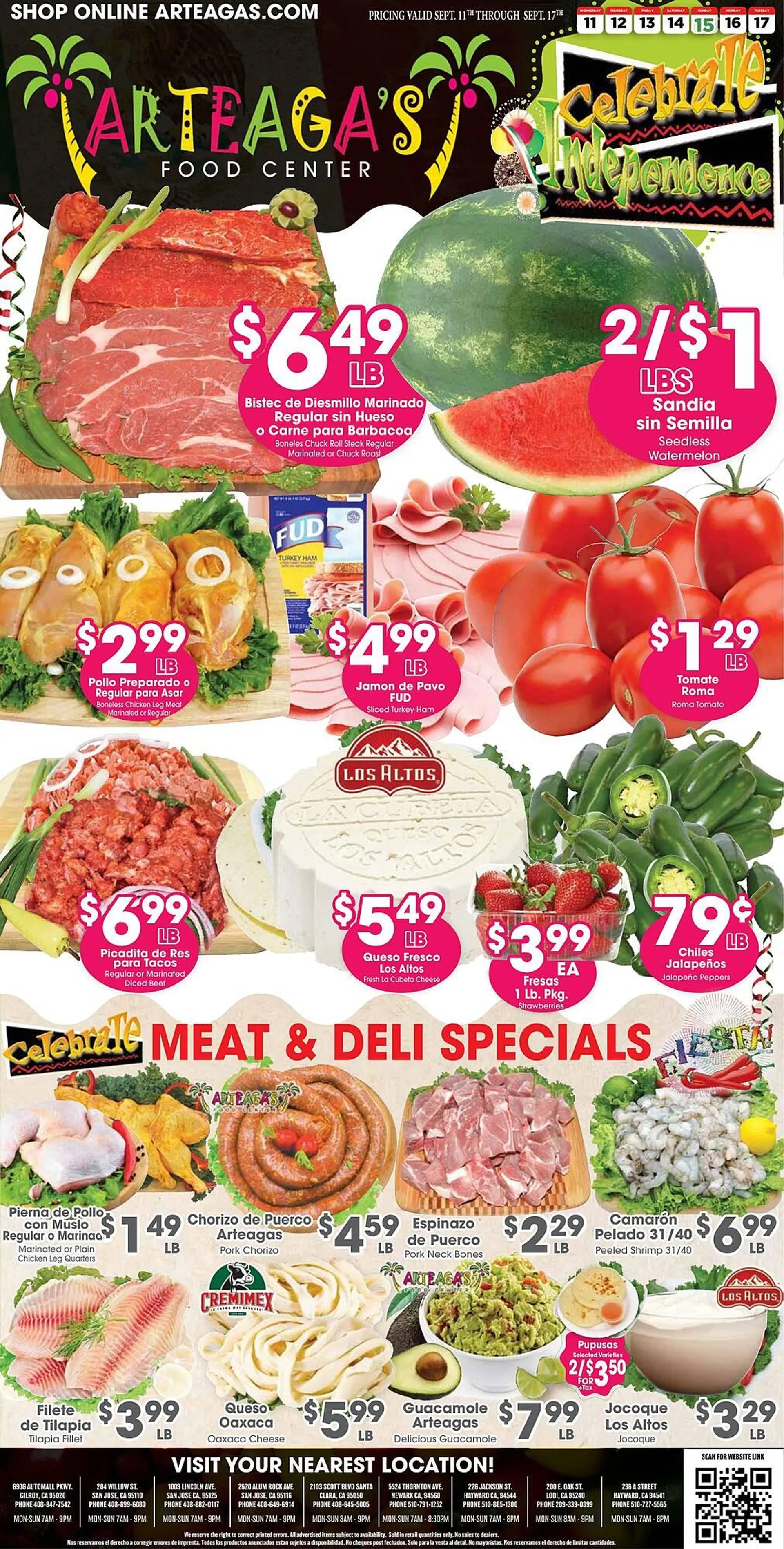 Arteagas Food Center Weekly Ad - 1