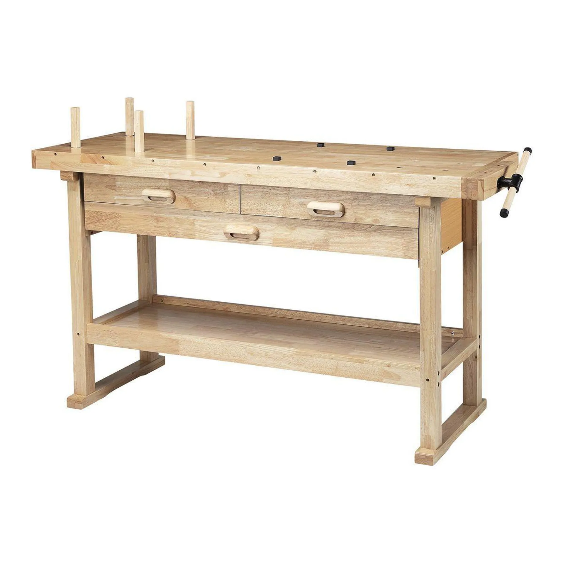 60 in., Three Drawer Hardwood Workbench