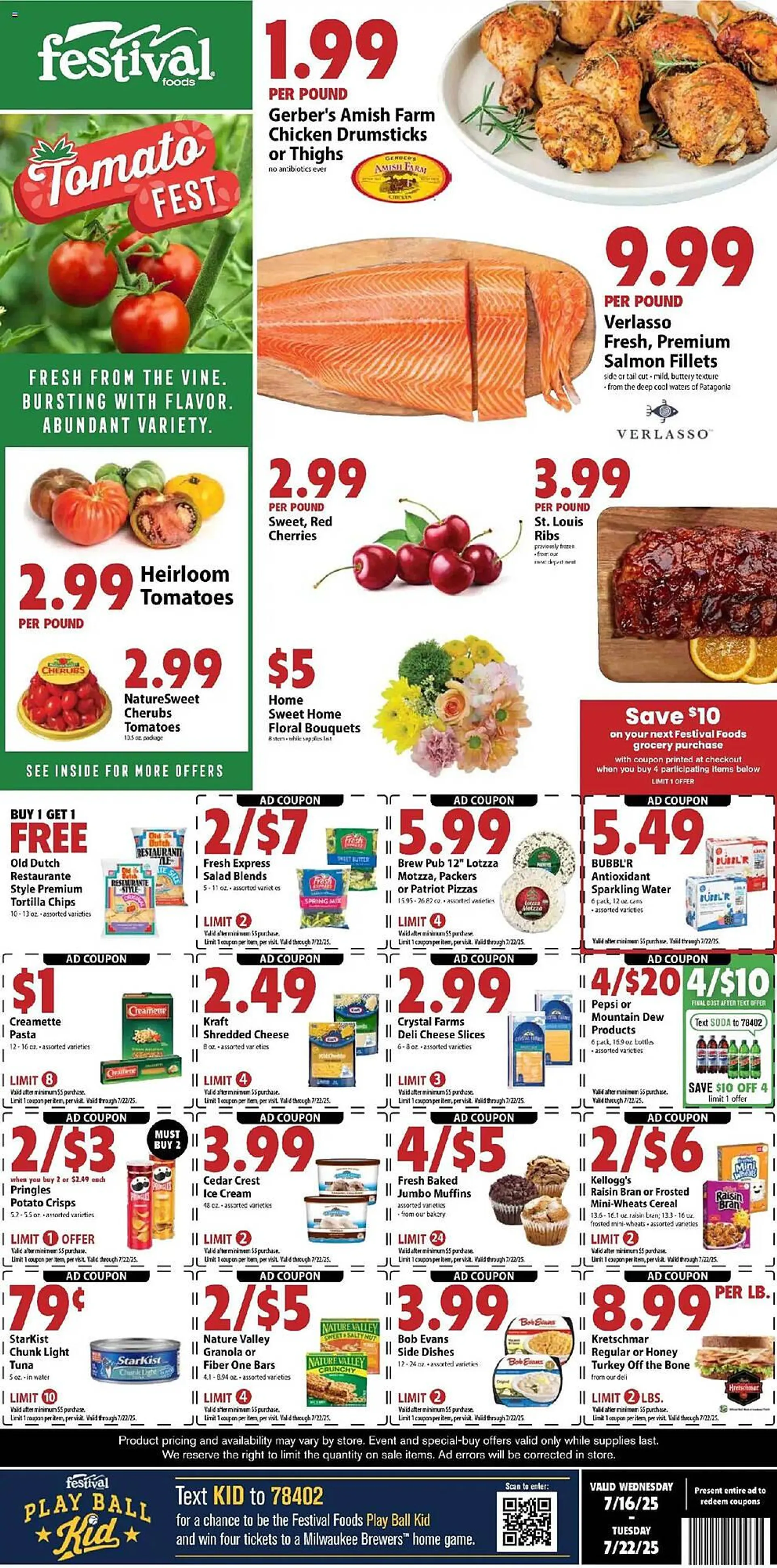 Weekly ad Festival Foods Weekly Ad from July 16 to July 22 2025 - Page 1