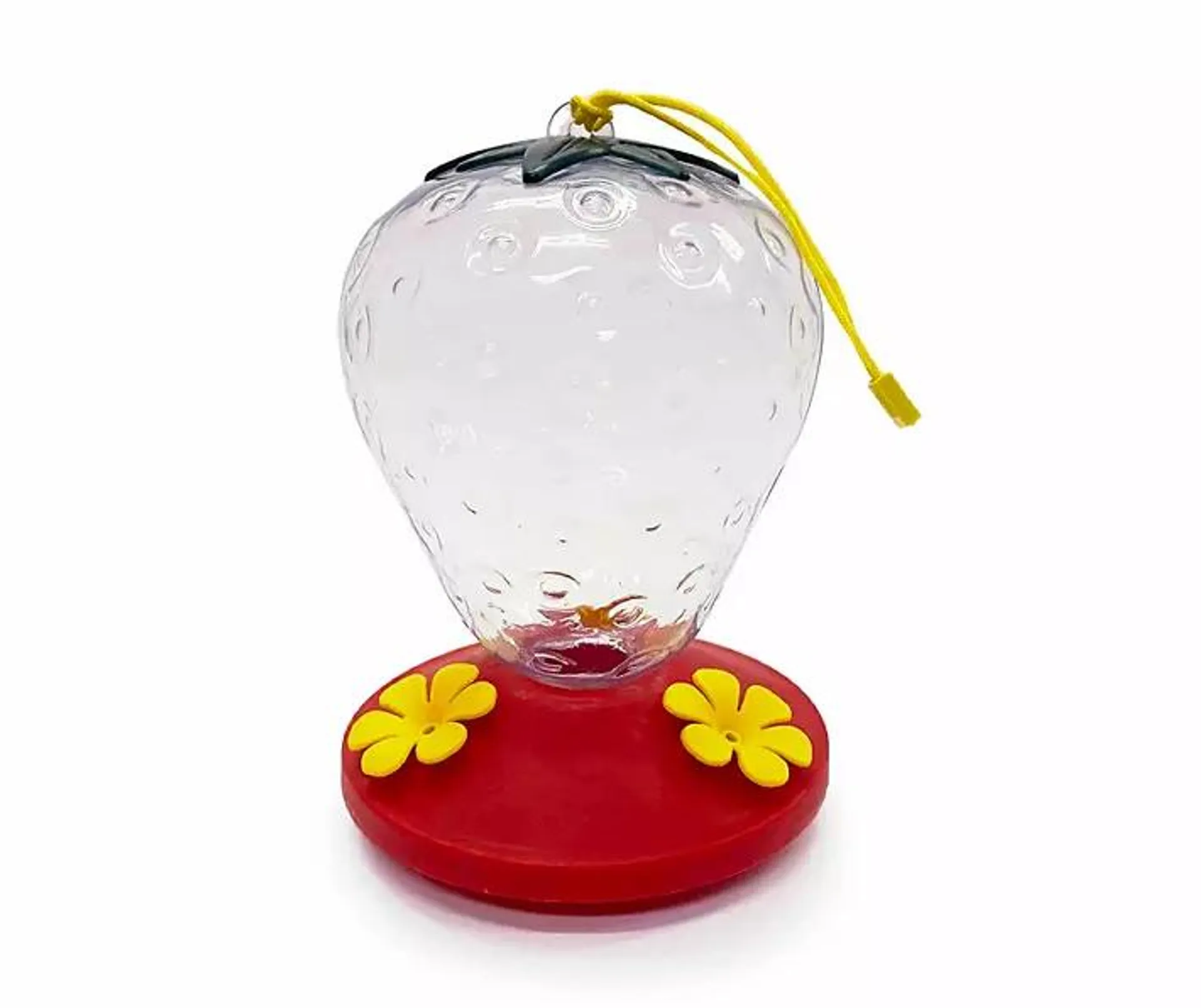 Red Plastic Strawberry Hummingbird Feeder