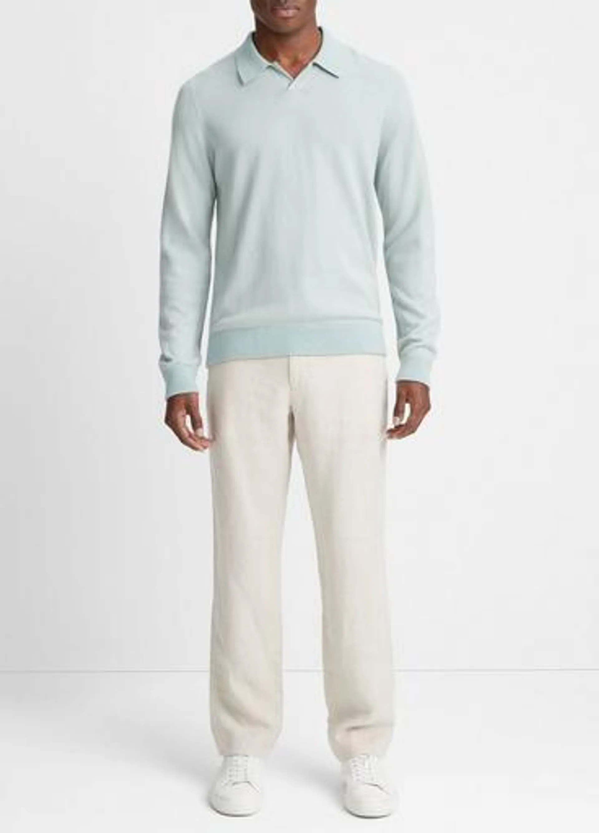 Birdseye Johnny Collar Sweater