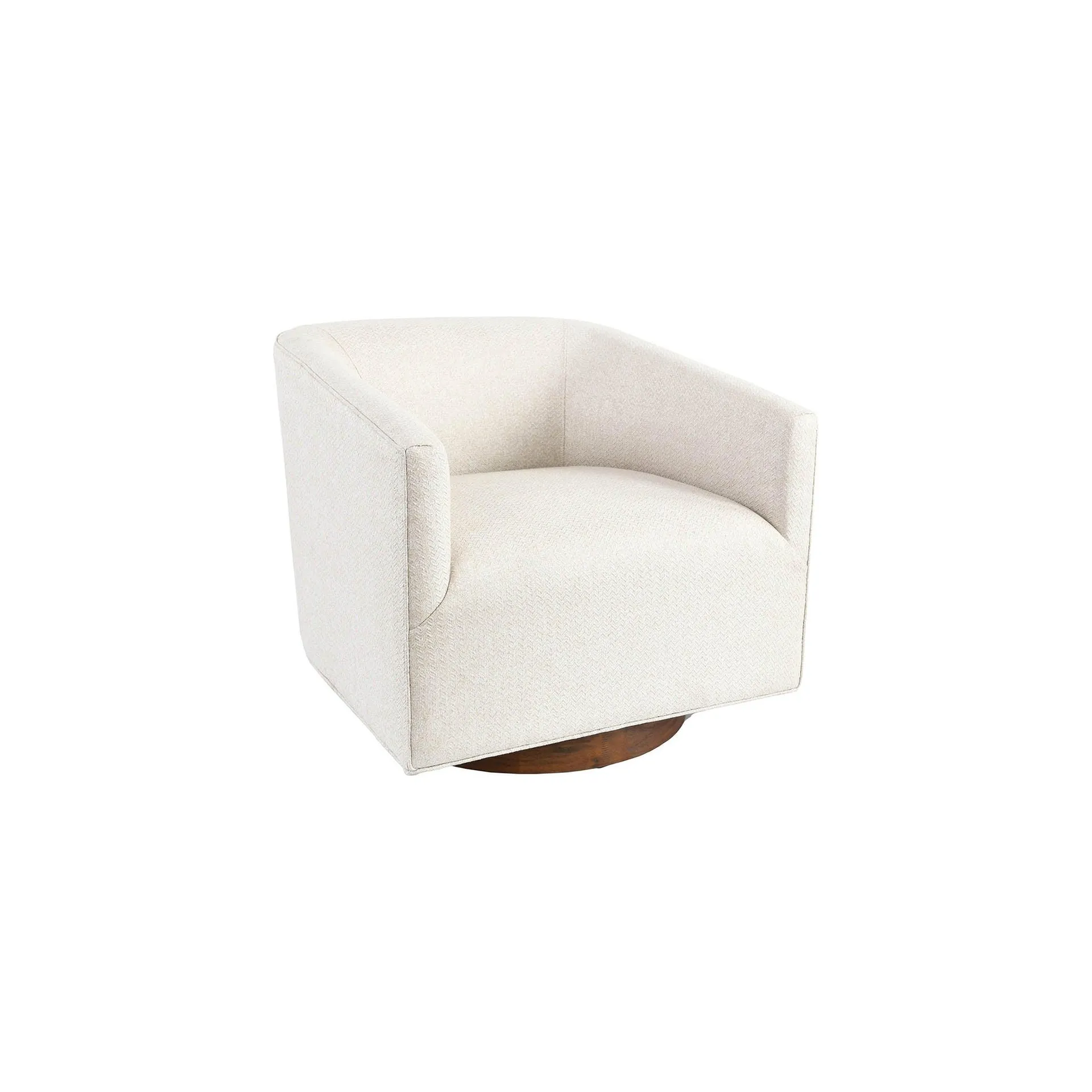 Amalfi Swivel Accent Chair, Beige