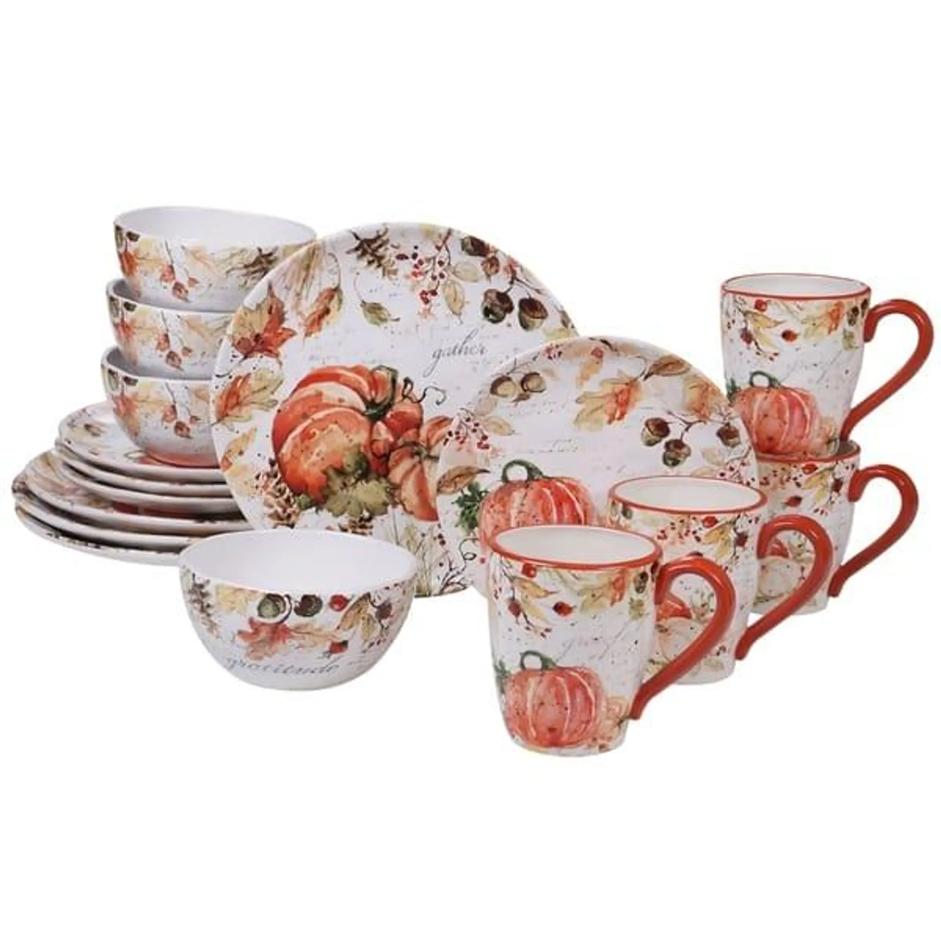 Certified International Harvest Splash 16-piece Dinnerware Set