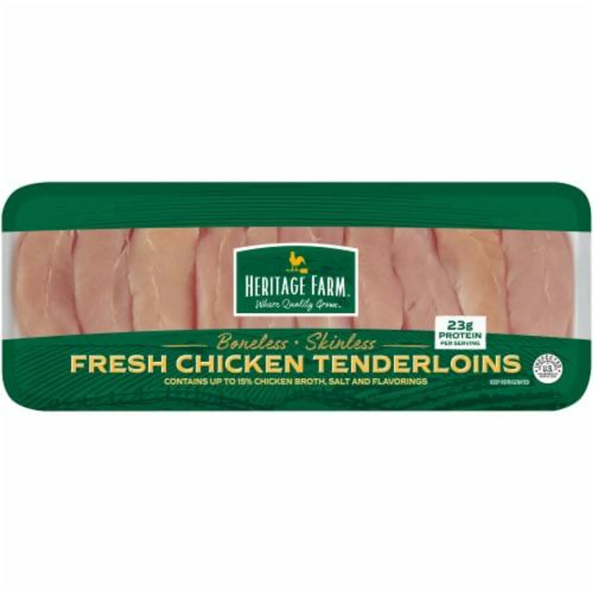 Heritage Farm™ Boneless & Skinless Chicken Tenderloins (10-12 per Pack)
