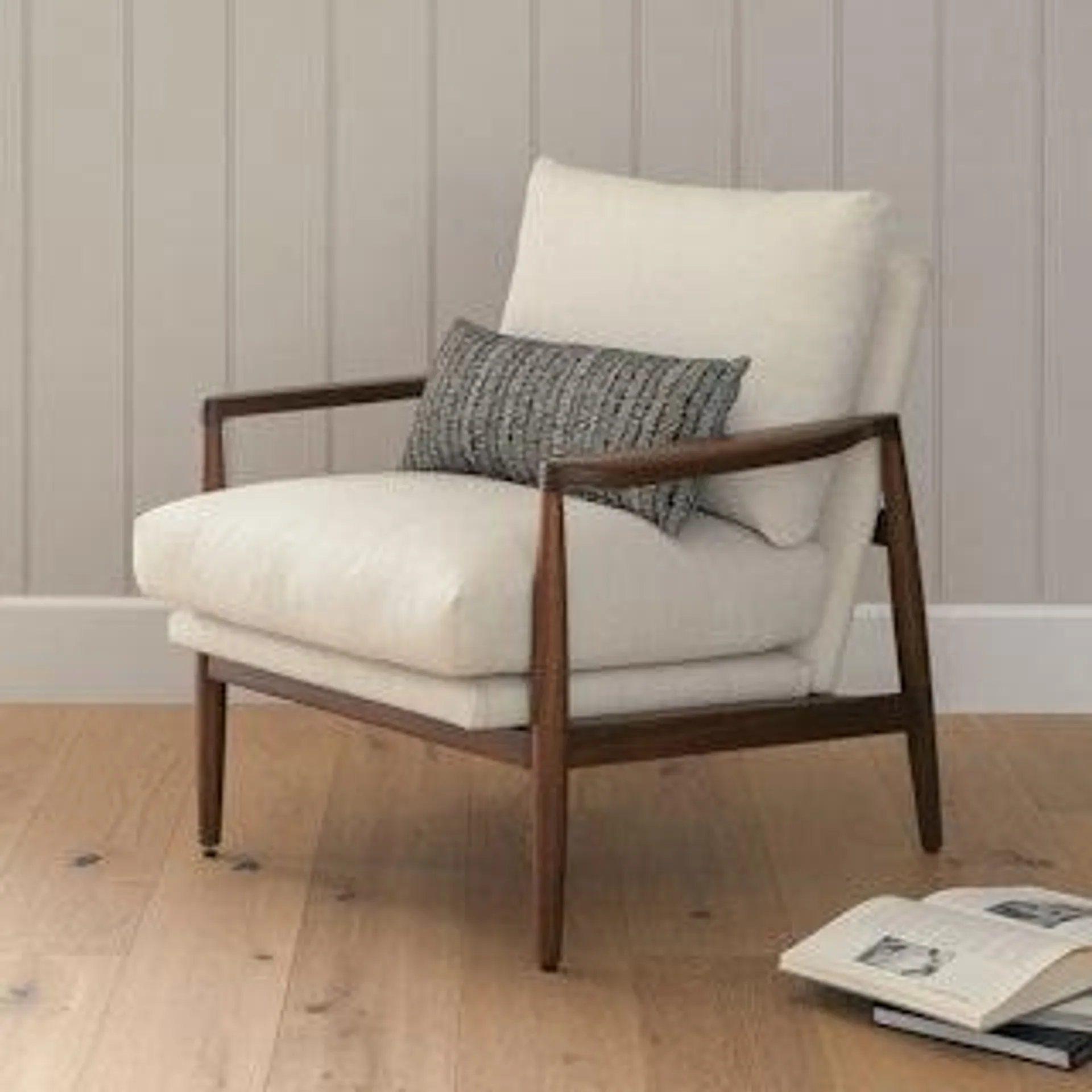 Bavel Field Ivory Lounge Chair