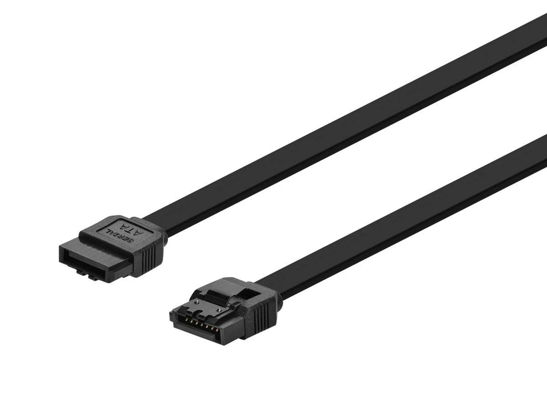 Monoprice 24inch SATA 6Gbps Cable w/Locking Latch - Black