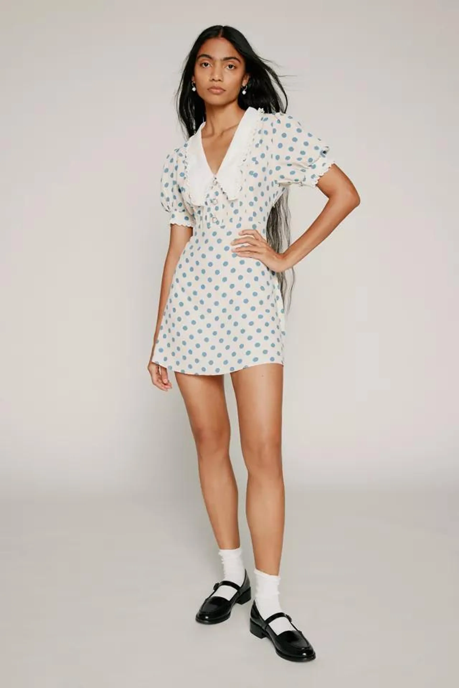 Kimchi Blue Dottie Polka Dot Mini Dress