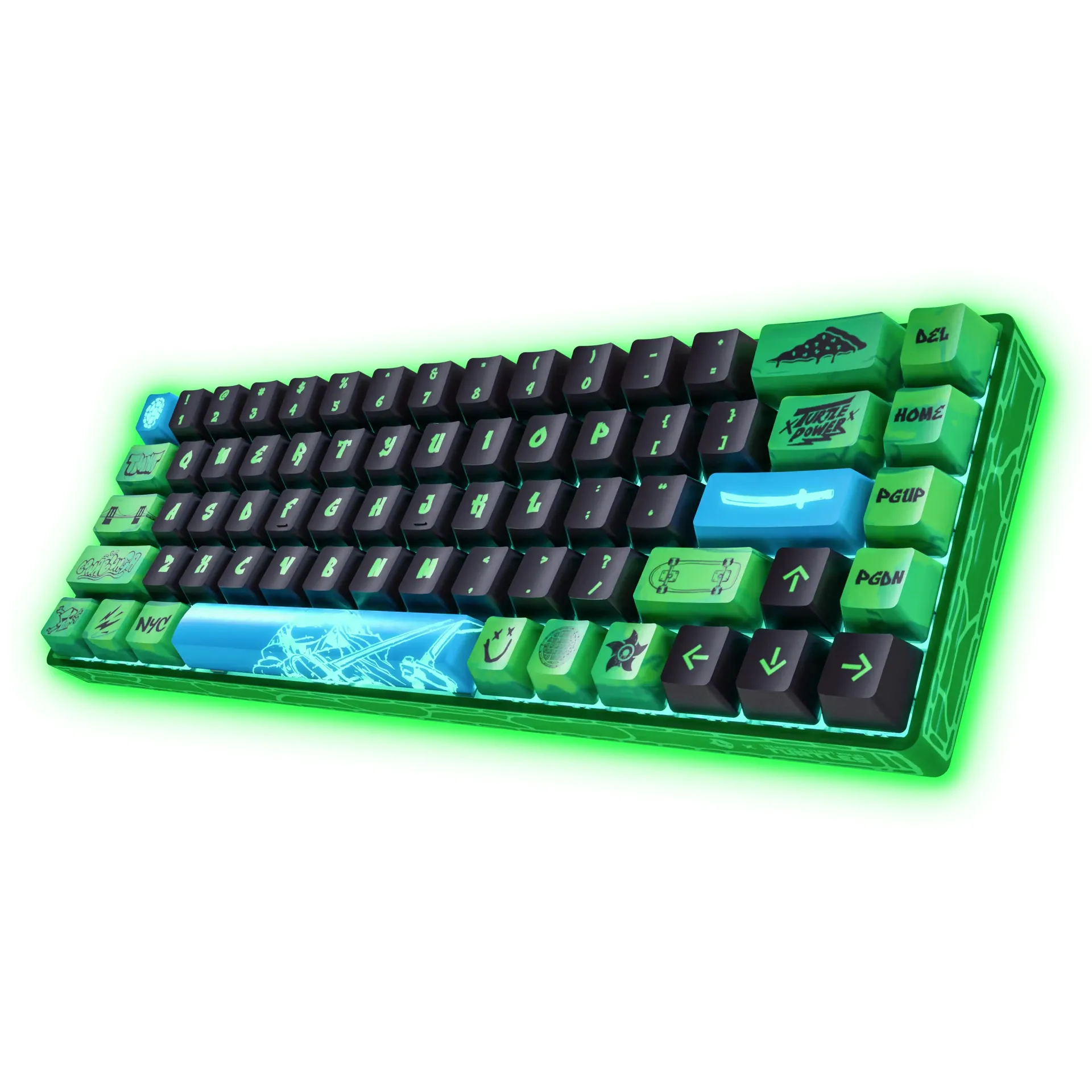 Banshee K68 Magnetic Switch Keyboard - Teenage Mutant Ninja Turtles (4 Colors in 1)