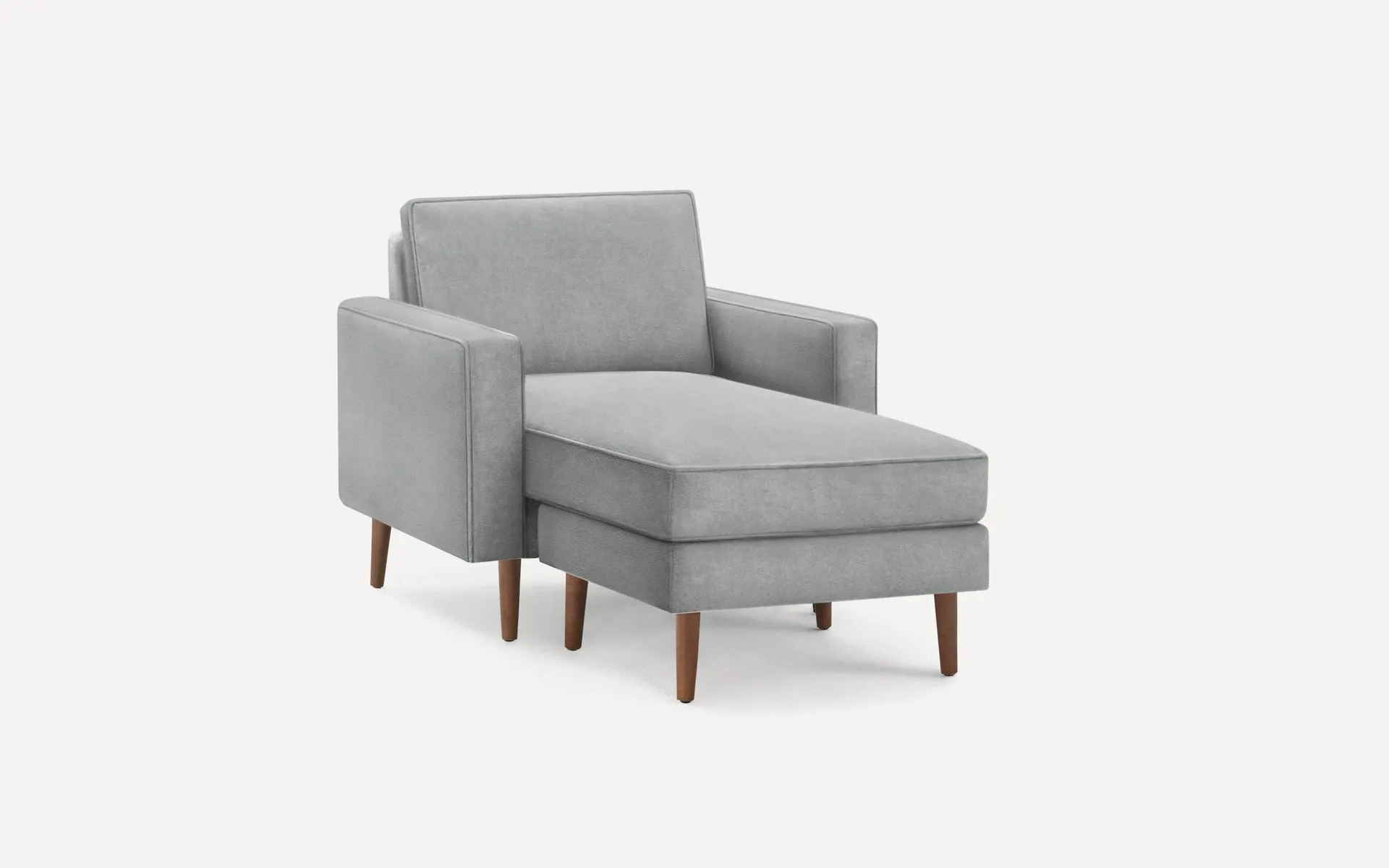 Nomad Velvet Armchair with Chaise