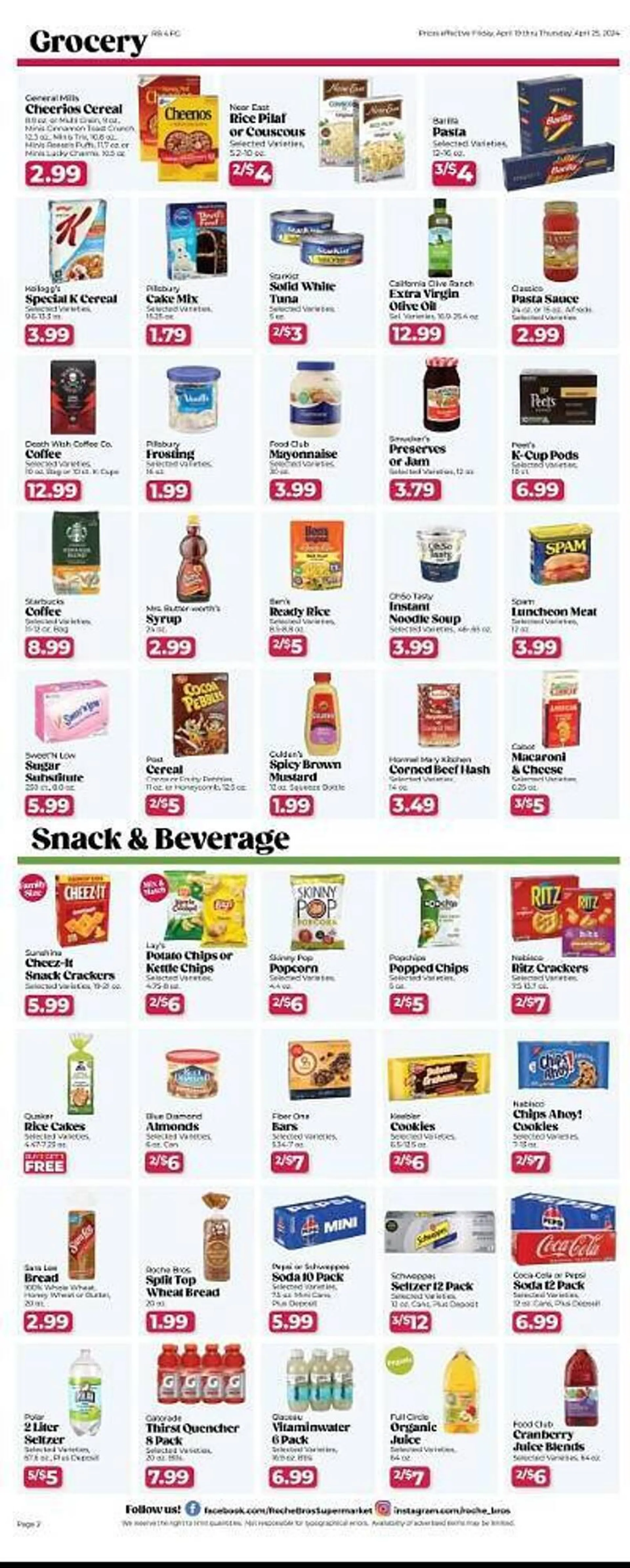Roche Bros Weekly Ad - 2