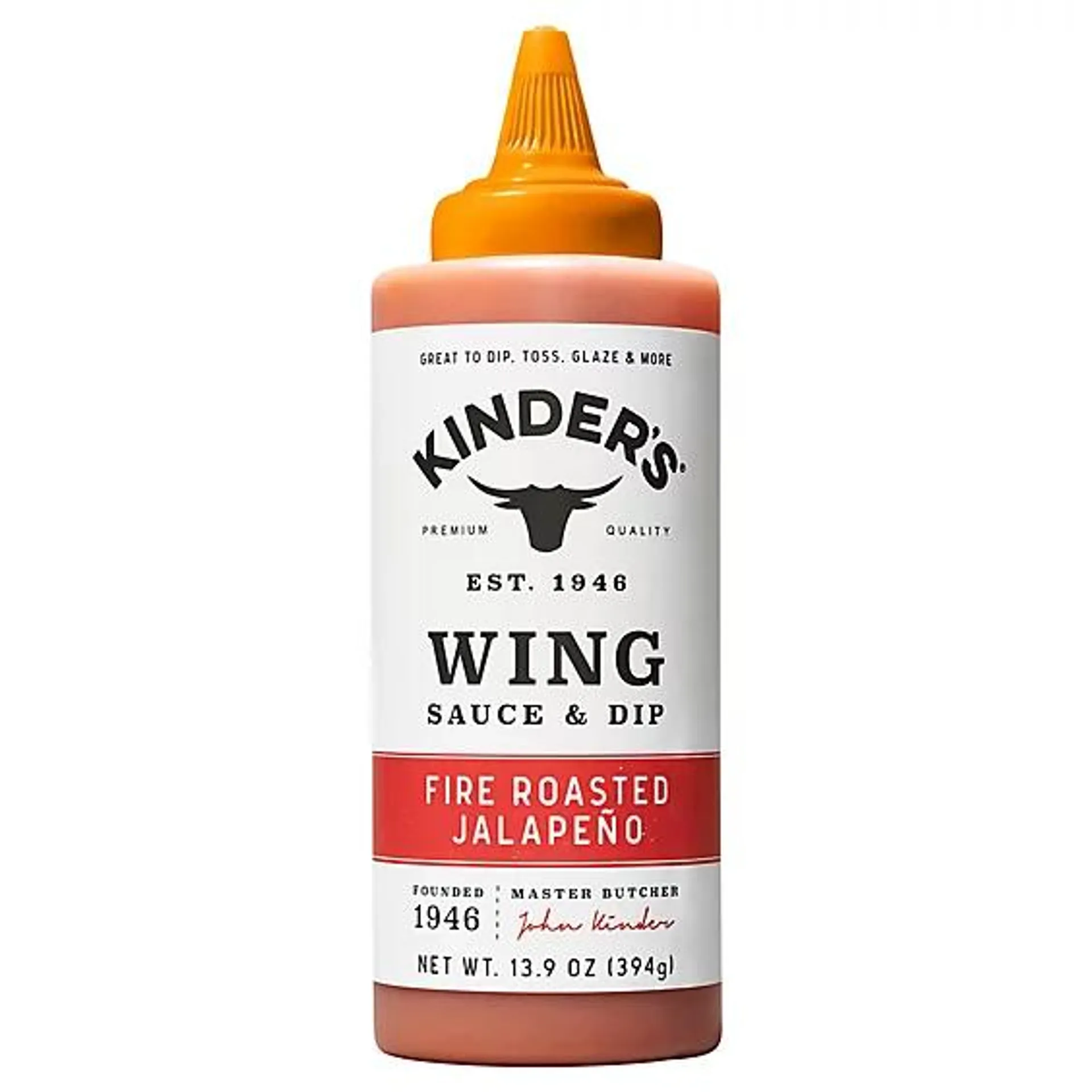 Kinders Fire Roasted Jalapeno Wing Sauce - 13.9 Oz