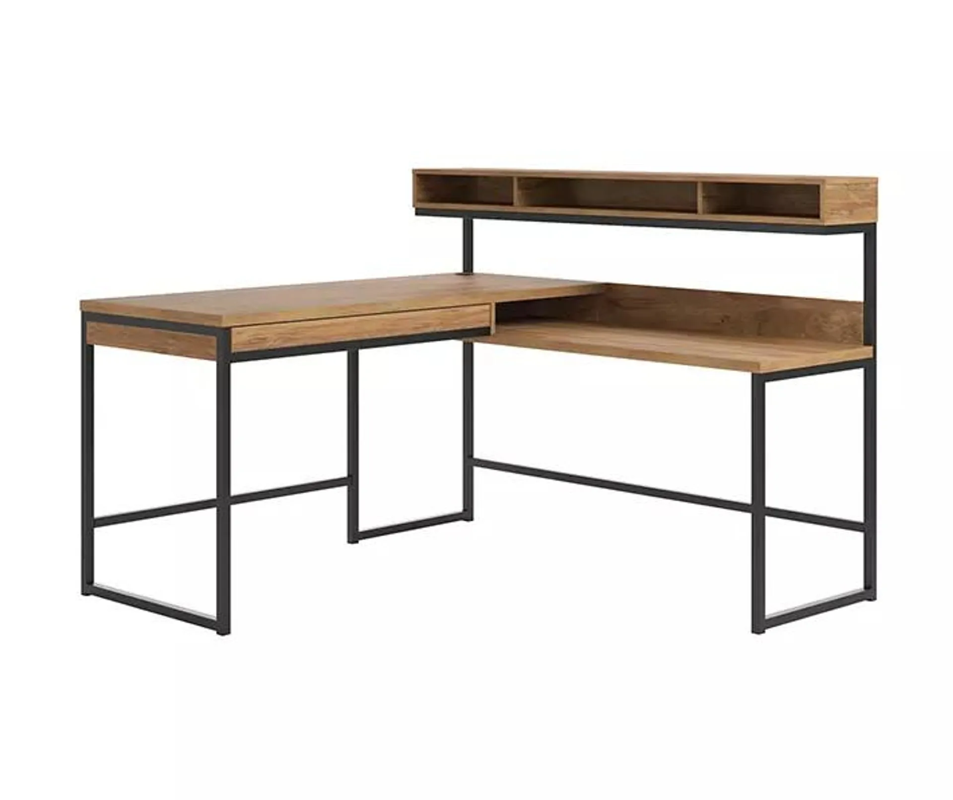 Manhattan Gate Sindoori Mango L-Shaped Desk