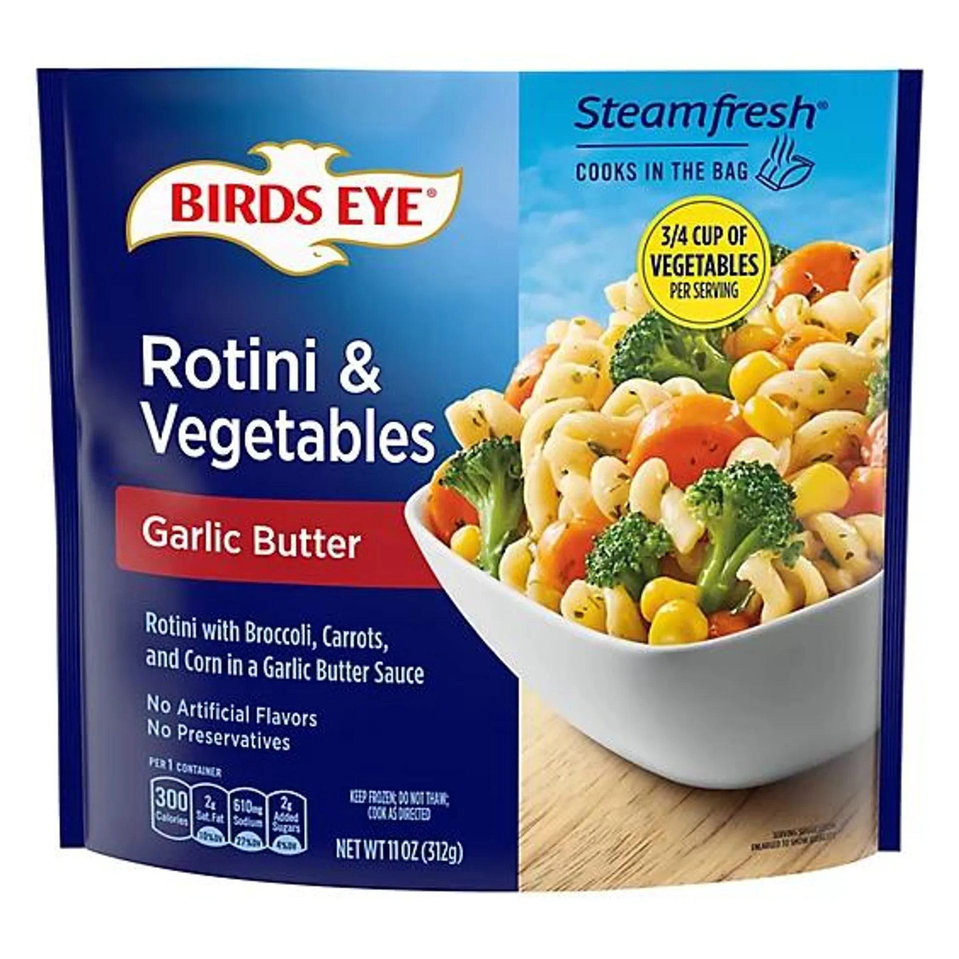 Birds Eye Steamfresh Rotini And Vegetables Frozen Side - 11 Oz