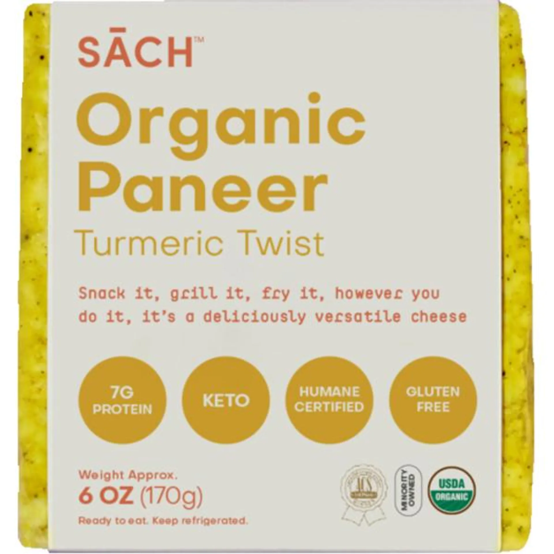 Sach Foods Organic Turmeric Twist Paneer