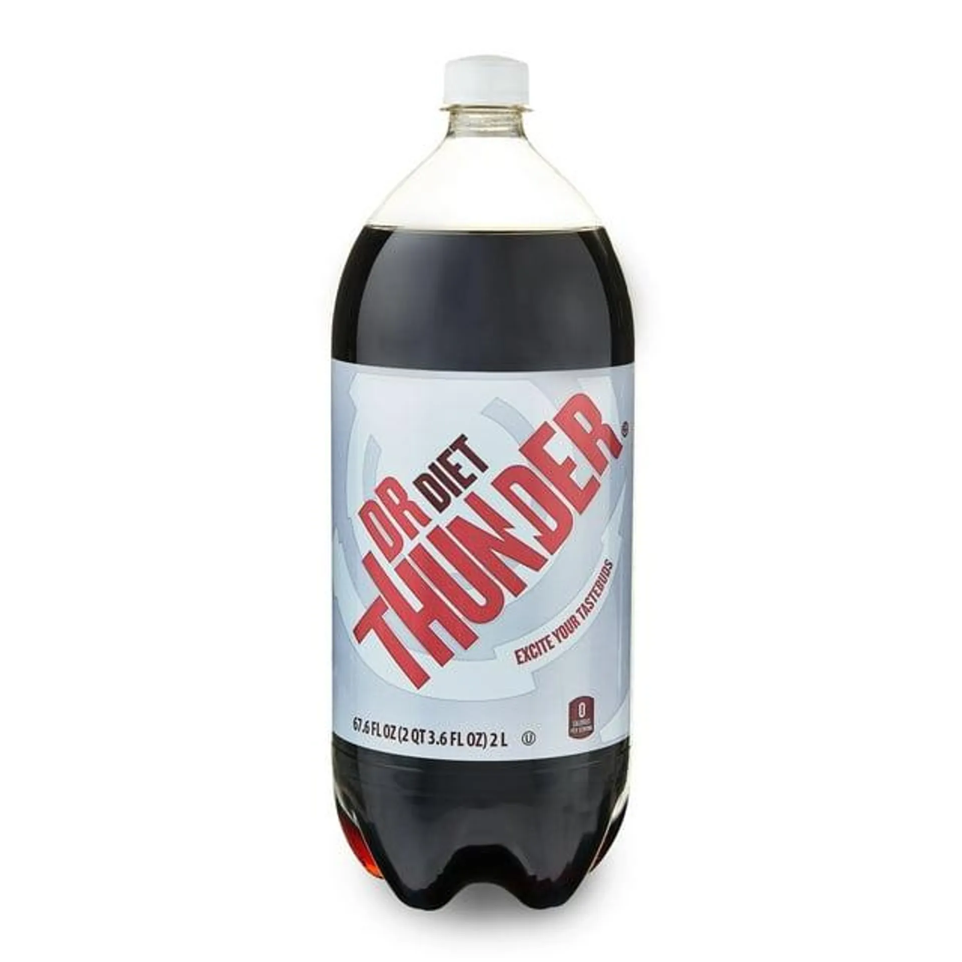 Great Value Dr Thunder Diet Calorie Free Cola Soda, 2 Liter Bottle