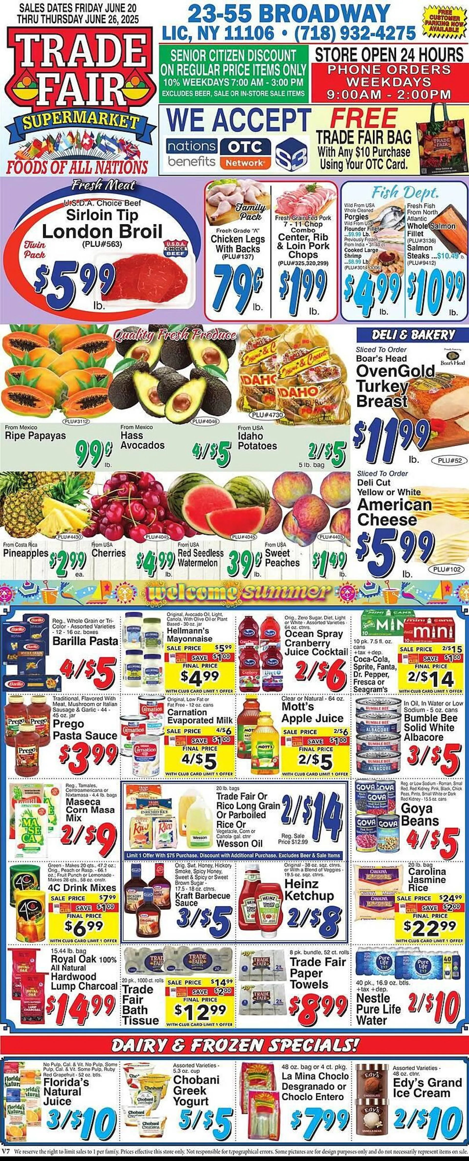 Weekly ad Trade Fair Supermarket Weekly Ad from June 20 to June 26 2025 - Page 1