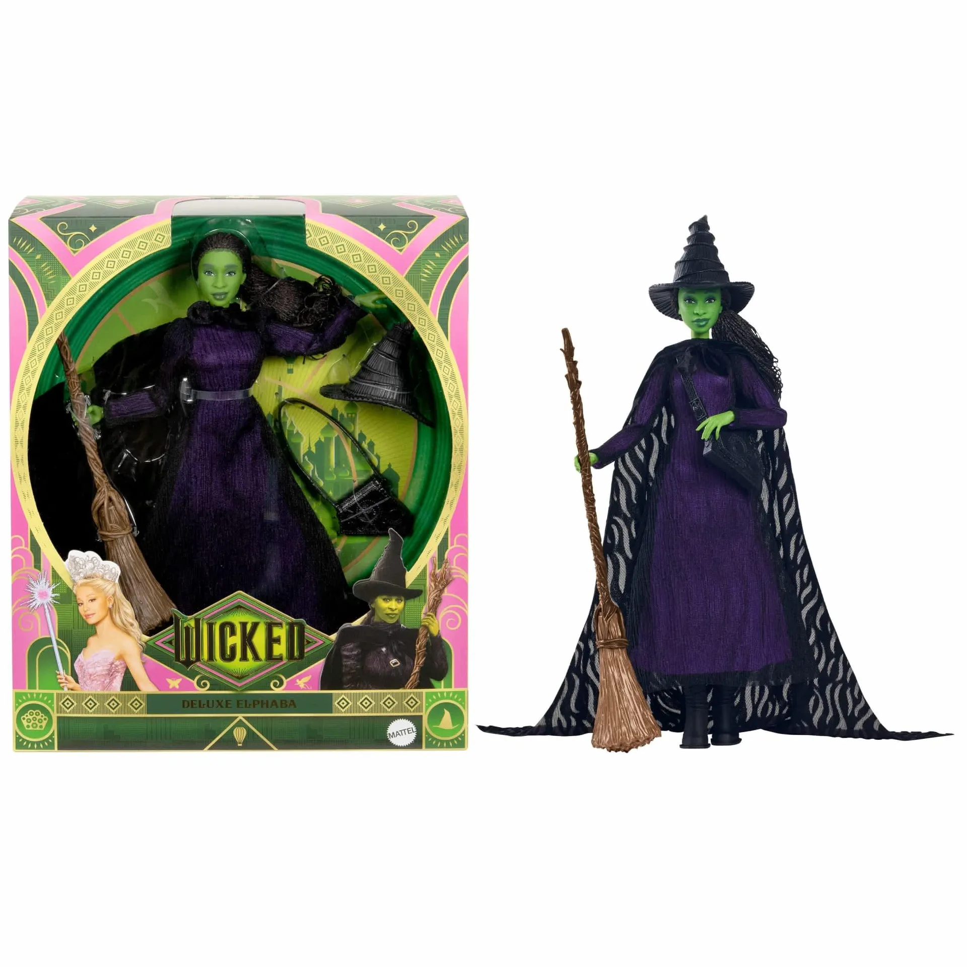 Universal Pictures’ Wicked Deluxe Elphaba Fashion Doll & Accessories With Braided Hair & Posability - Coming Soon