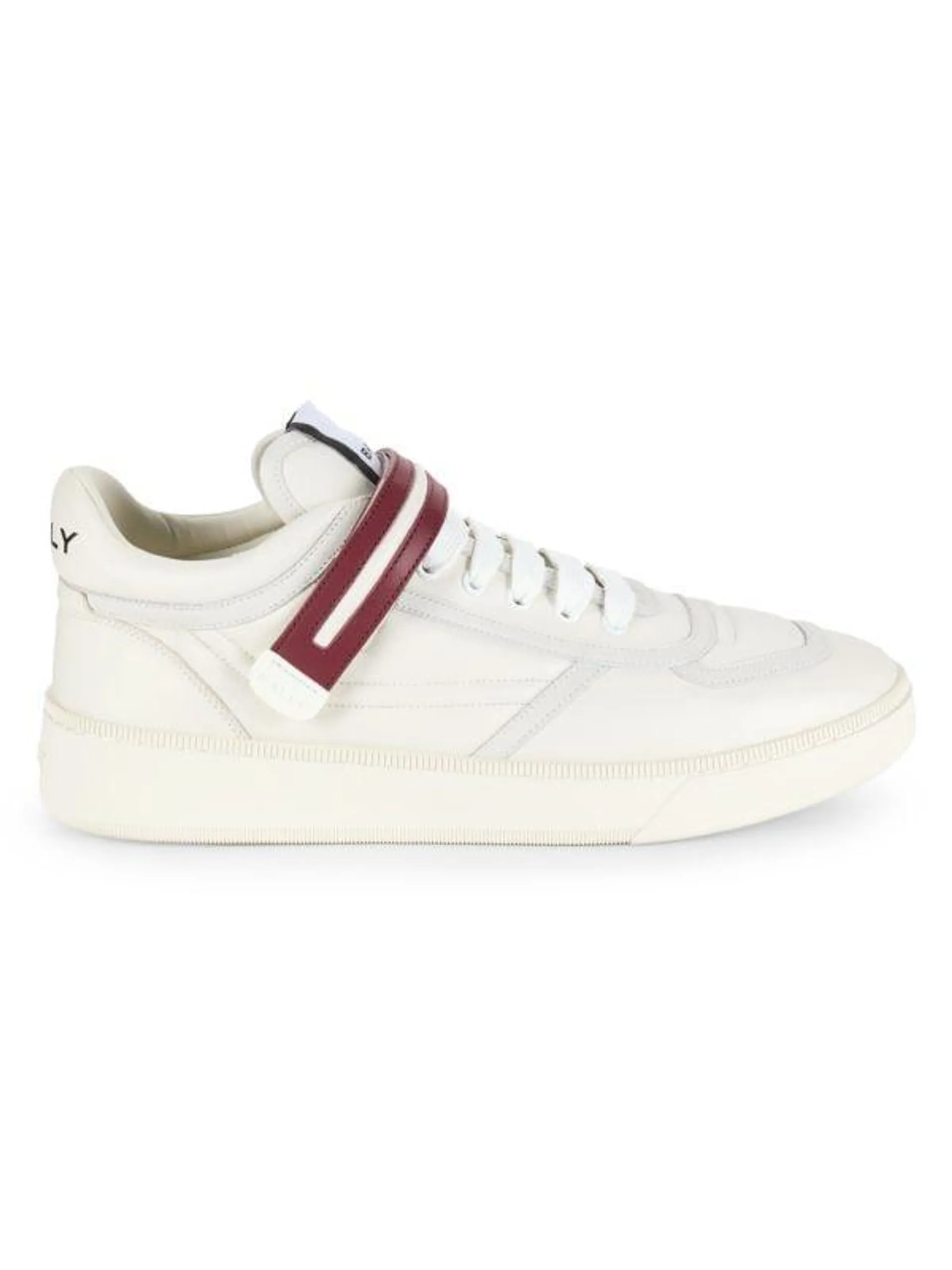 Royce Contrast Strap Leather Sneakers