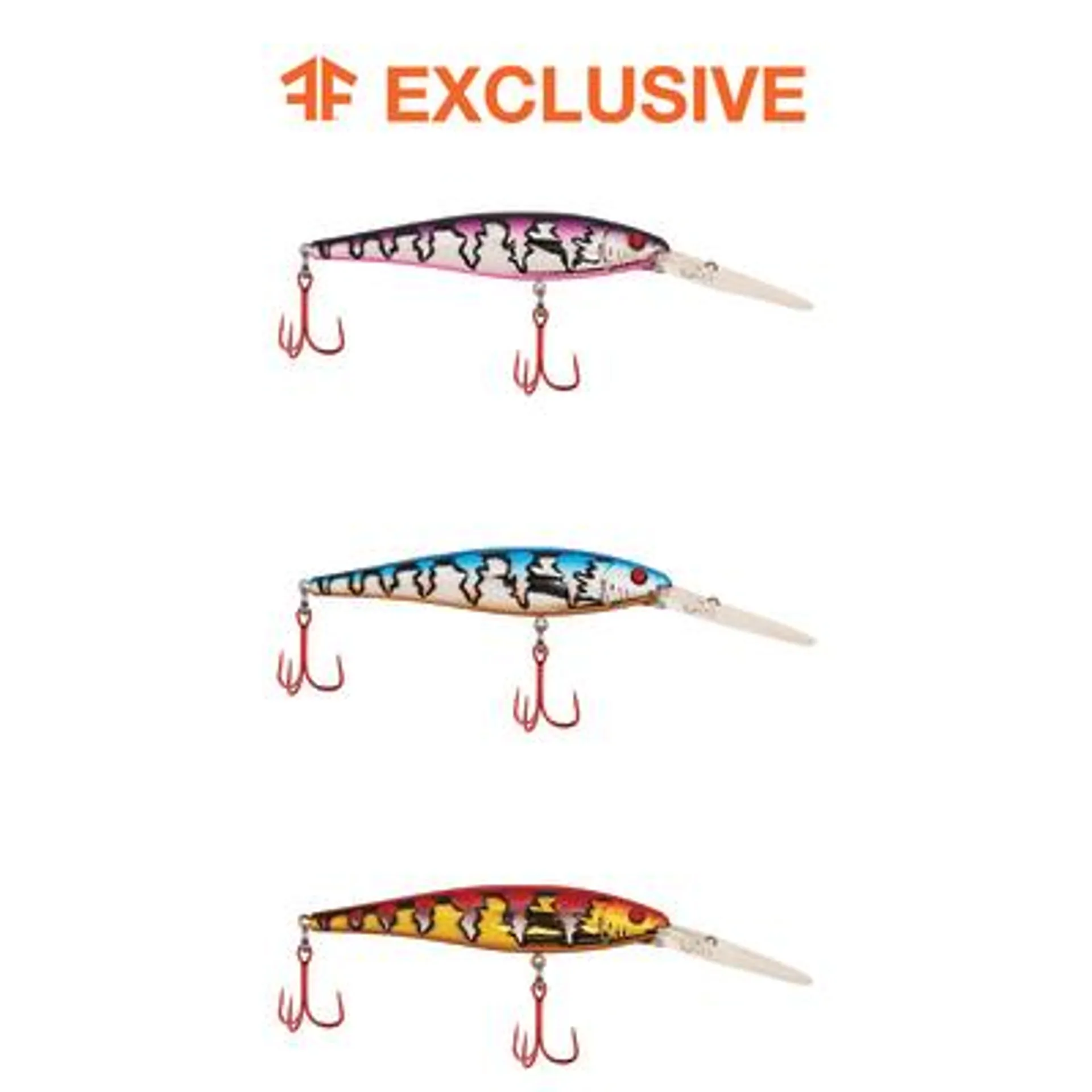 Berkley Shaken/Stirred Flicker Minnow Pro-Pack Crankbait - 3 Pk